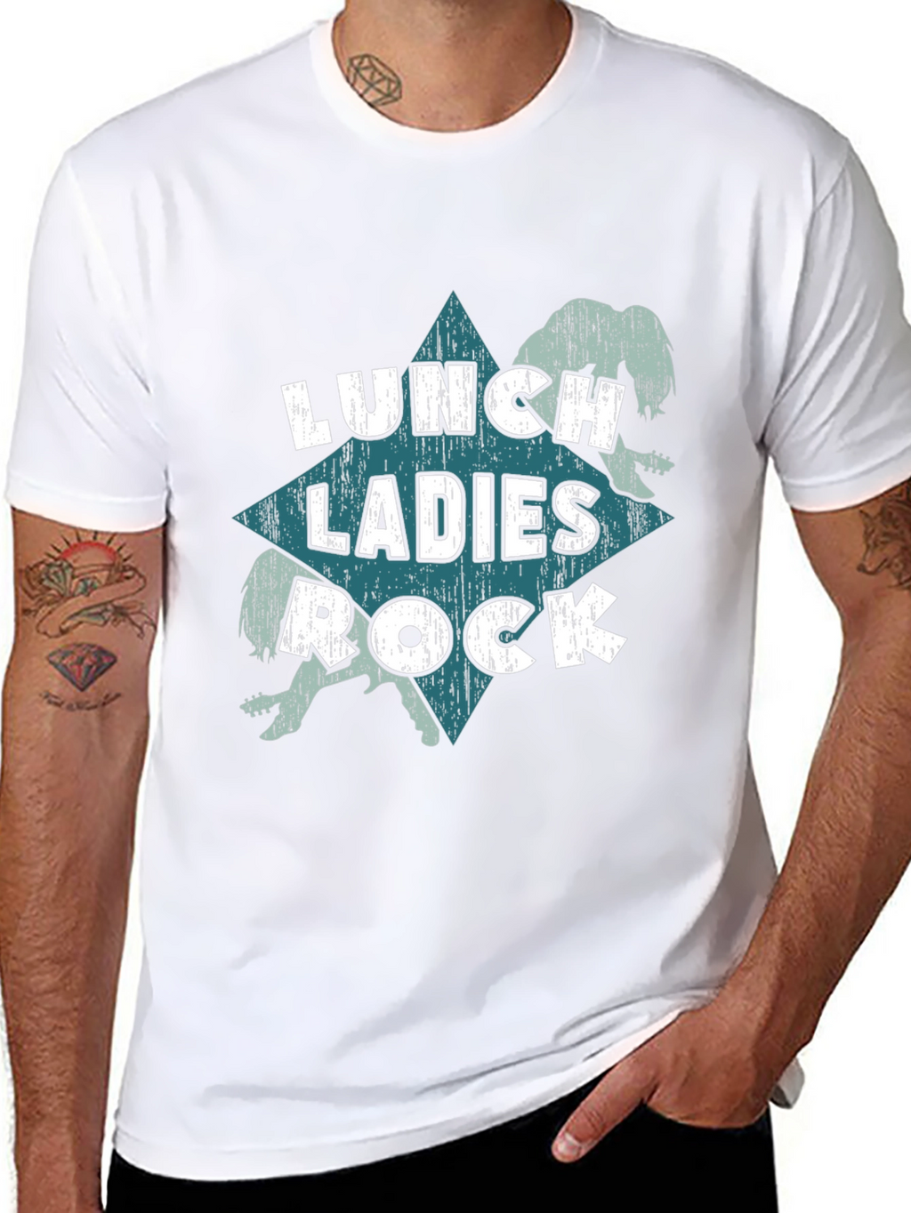 Lunch Ladies Rock T-Shirt - Cool Graphic Tee