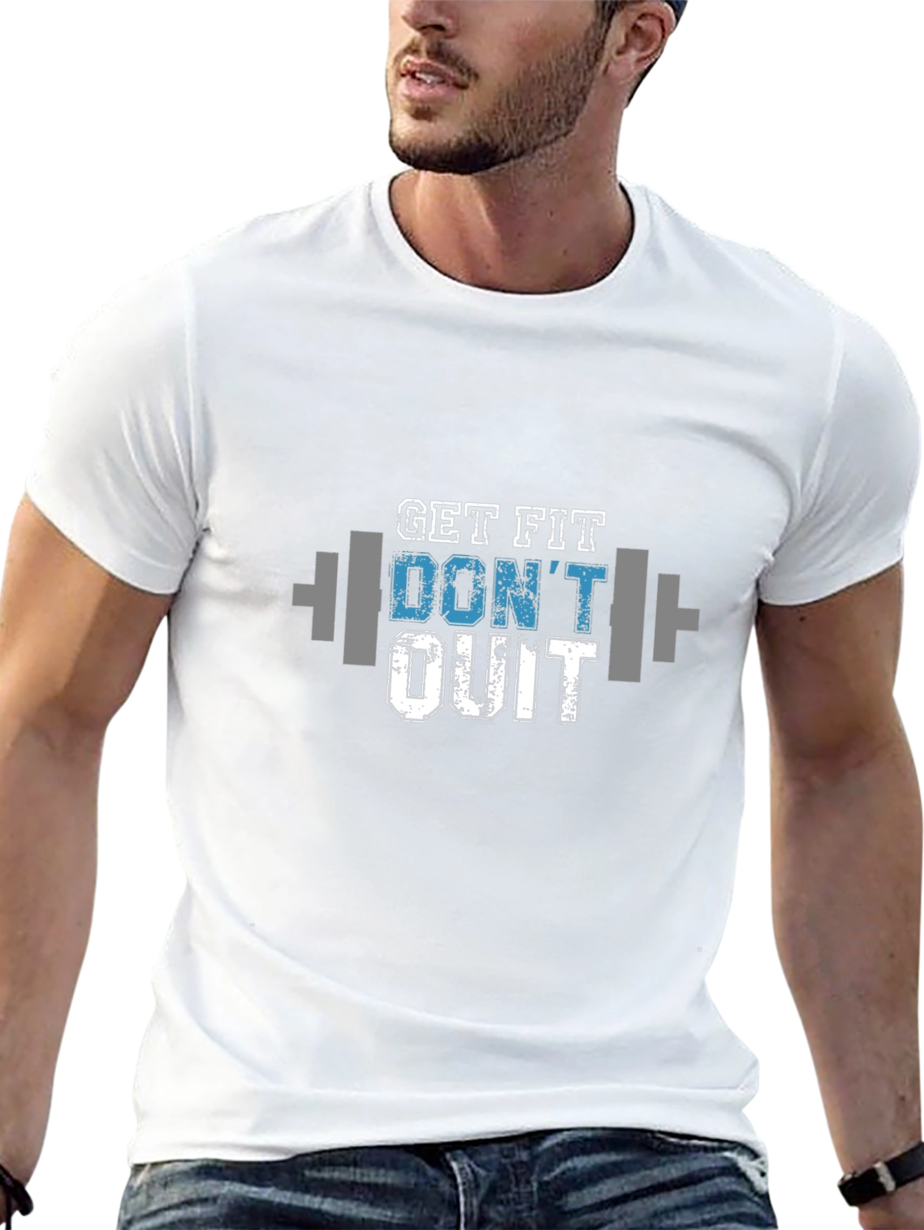 Get Fit Dont Quit Graphic T-Shirt