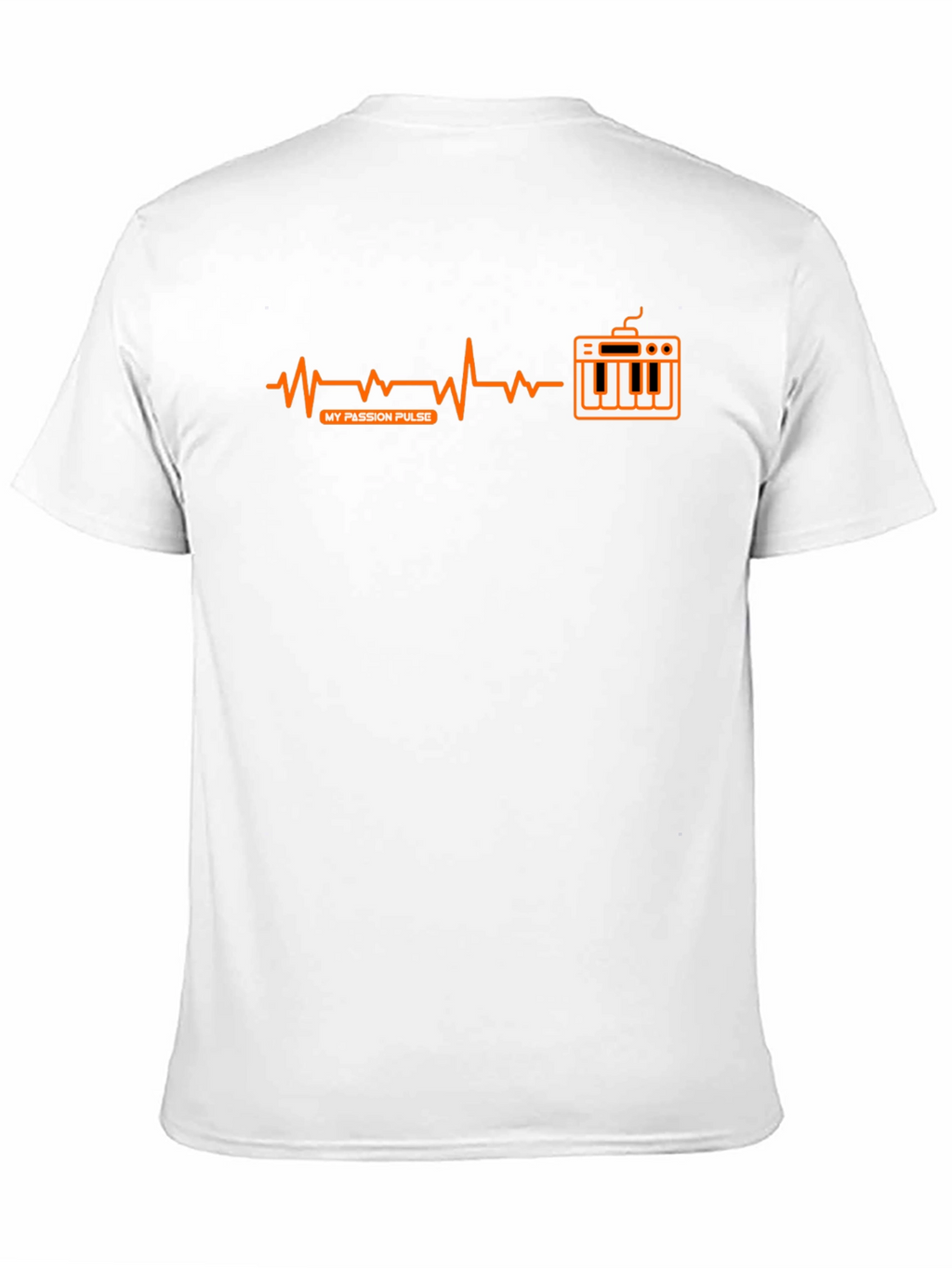 My Passion Pulse T-Shirt - Music Keyboard Heartbeat Design