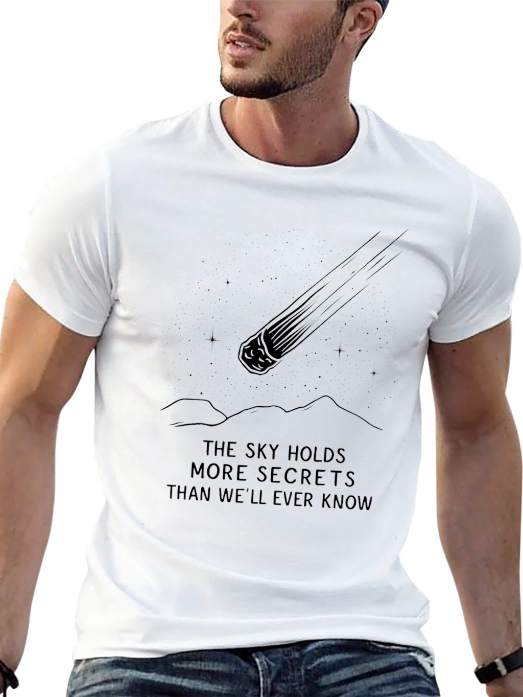 Sky Secrets Graphic Tee - Comfortable Casual Wear