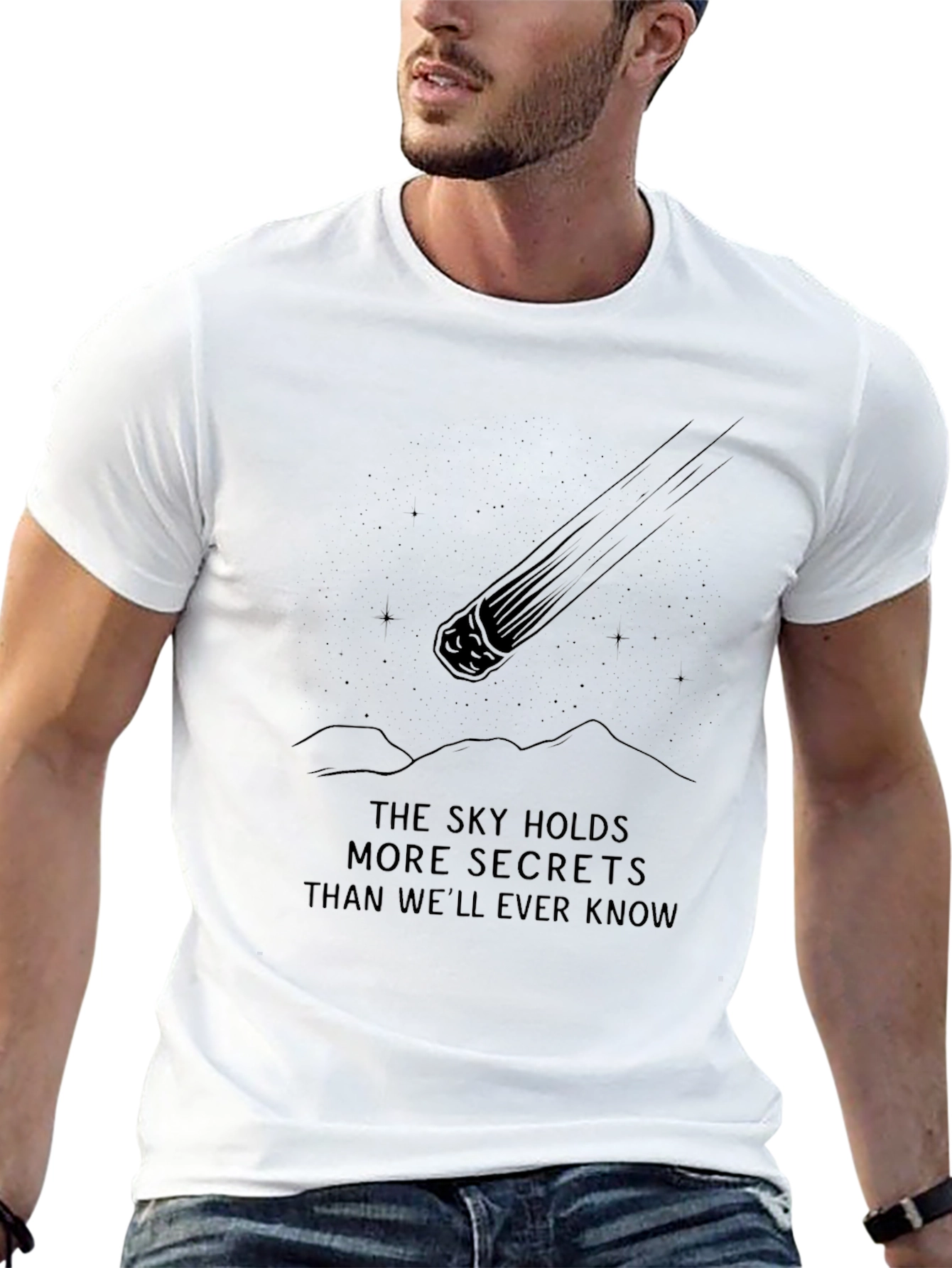 Sky Secrets Graphic Tee - Comfortable Casual Wear