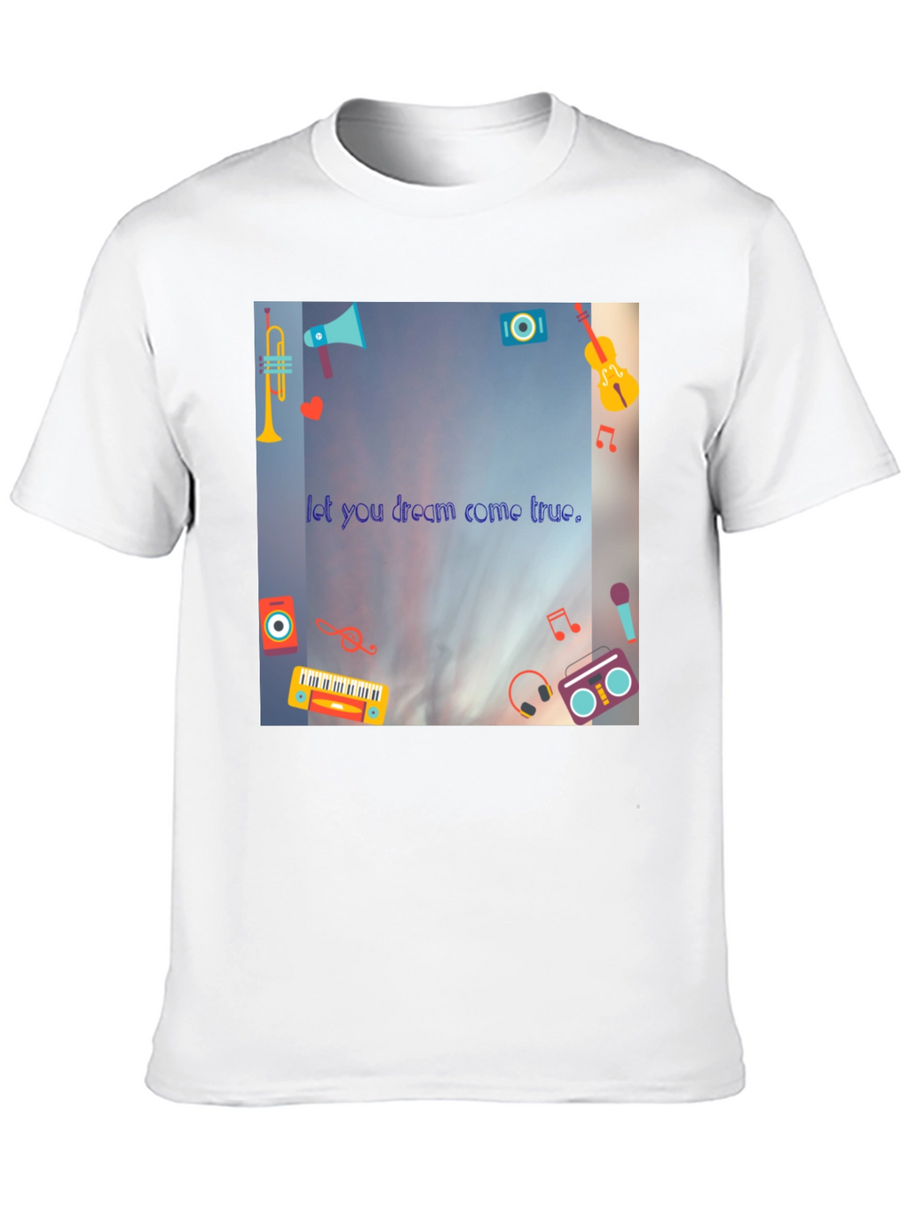 Dream Come True Black T-Shirt - Music Lovers Tee