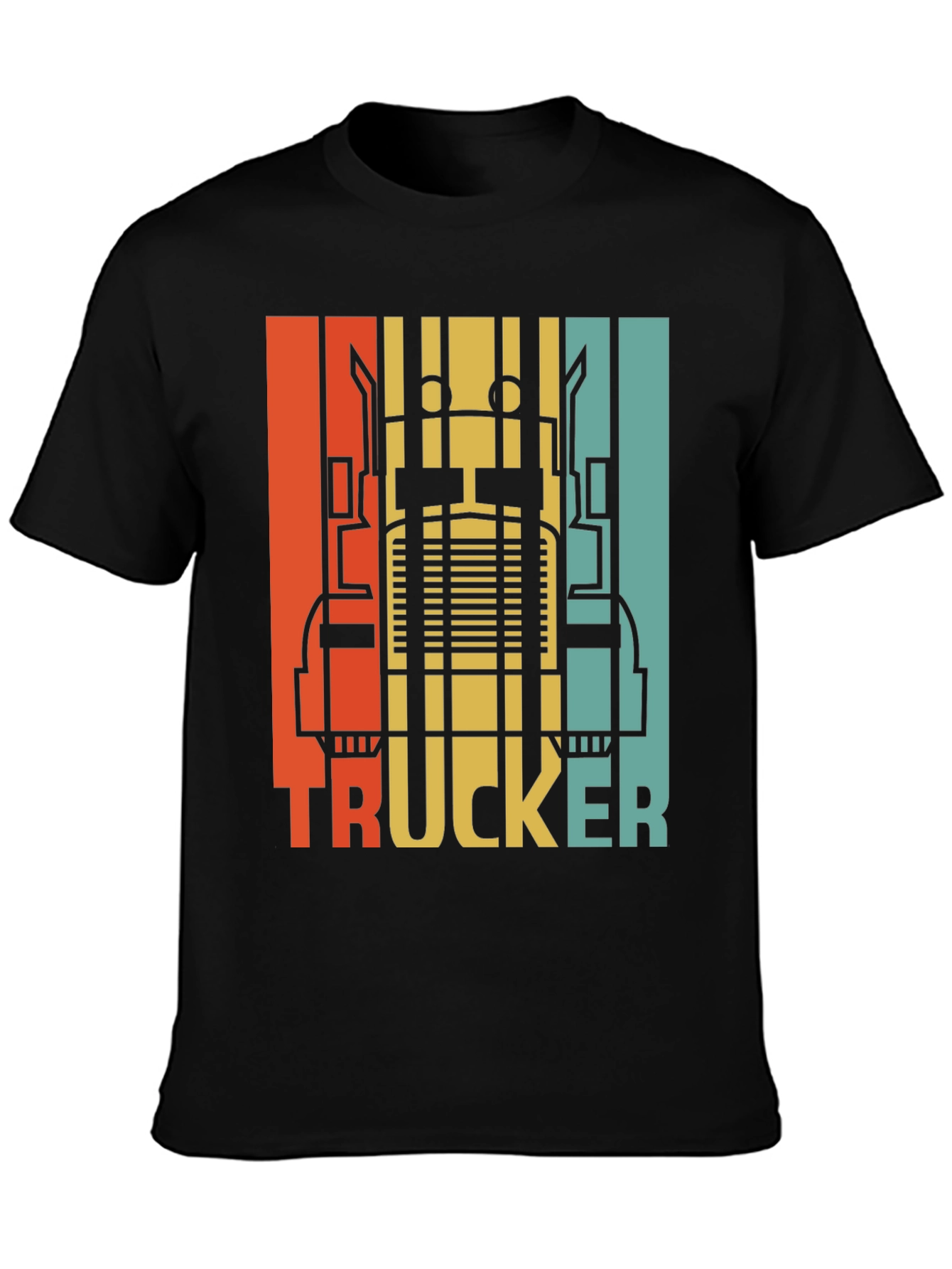 Vintage Style Trucker T-Shirt - Retro Design