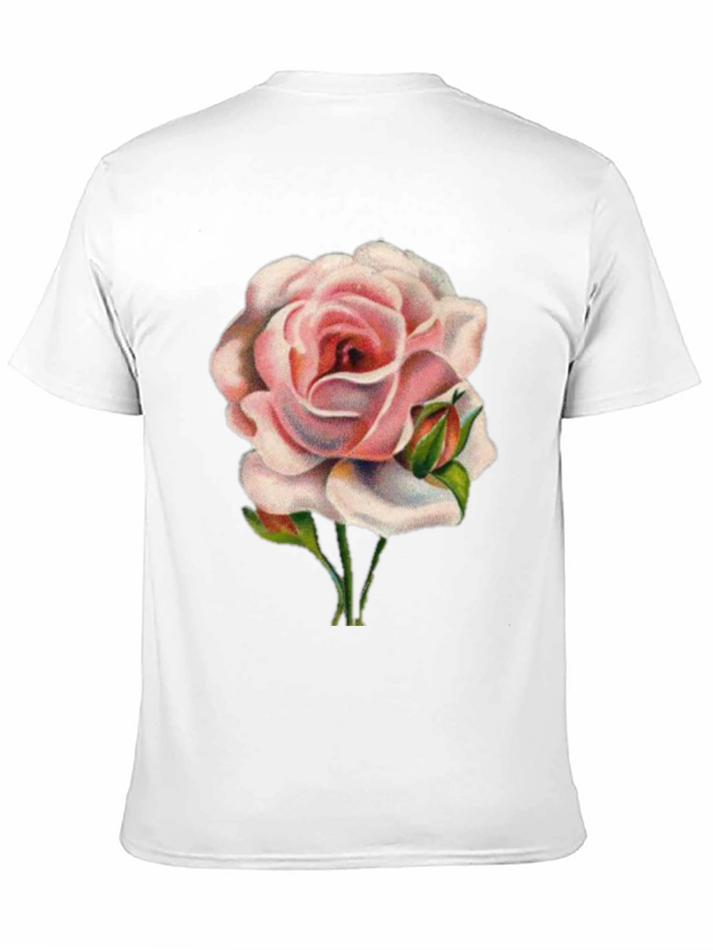 Pink Rose Graphic T-Shirt - Soft Cotton Tee