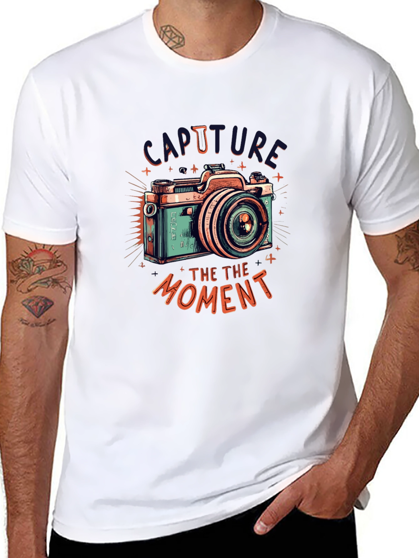 Retro Camera Graphic Tee - Capture the Moment