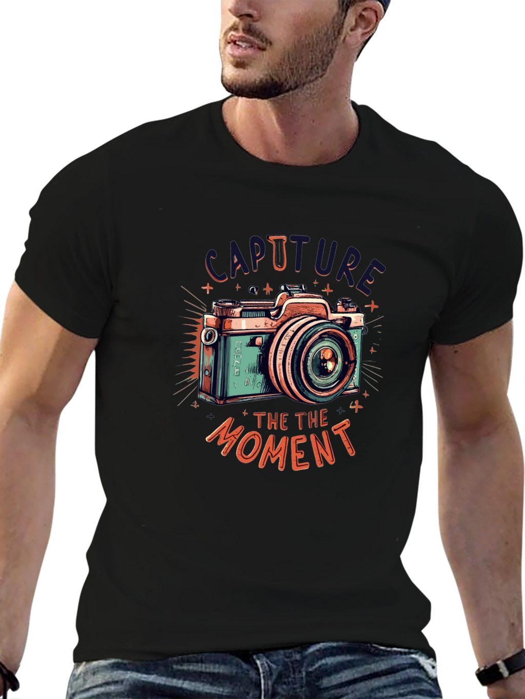 Retro Camera Graphic Tee - Capture the Moment