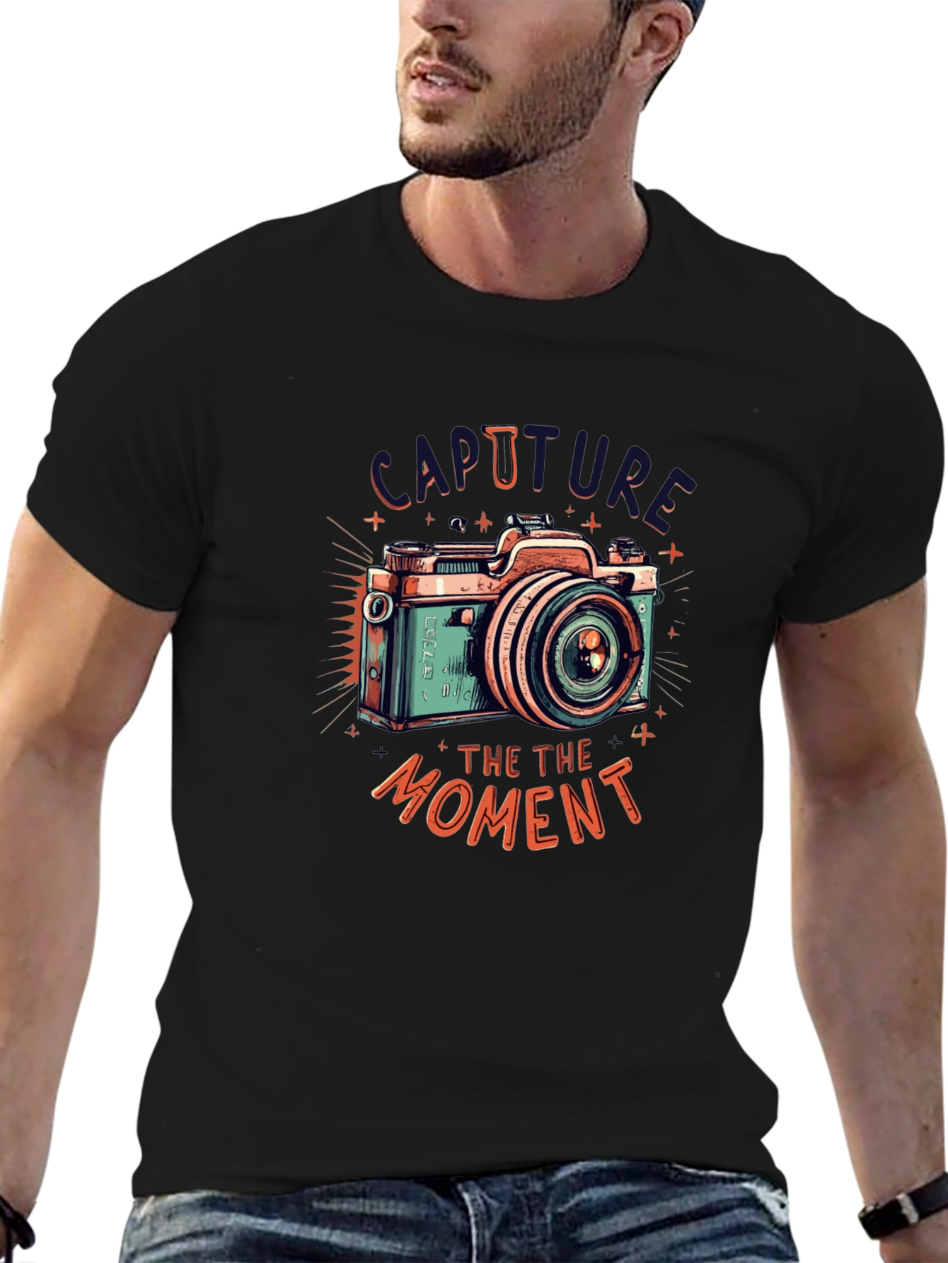 Retro Camera Graphic Tee - Capture the Moment