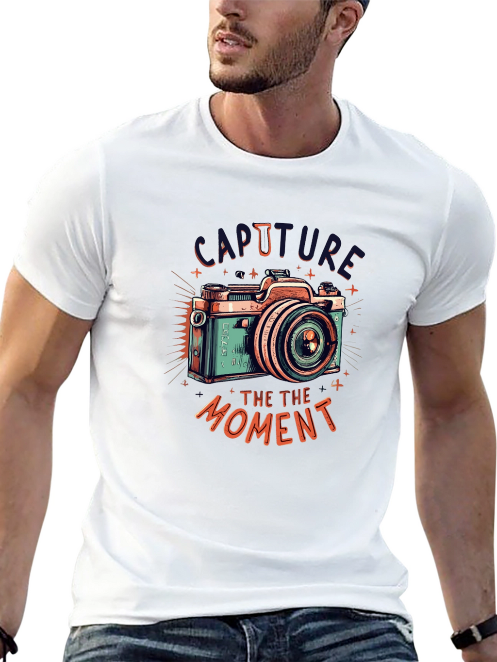Retro Camera Graphic Tee - Capture the Moment