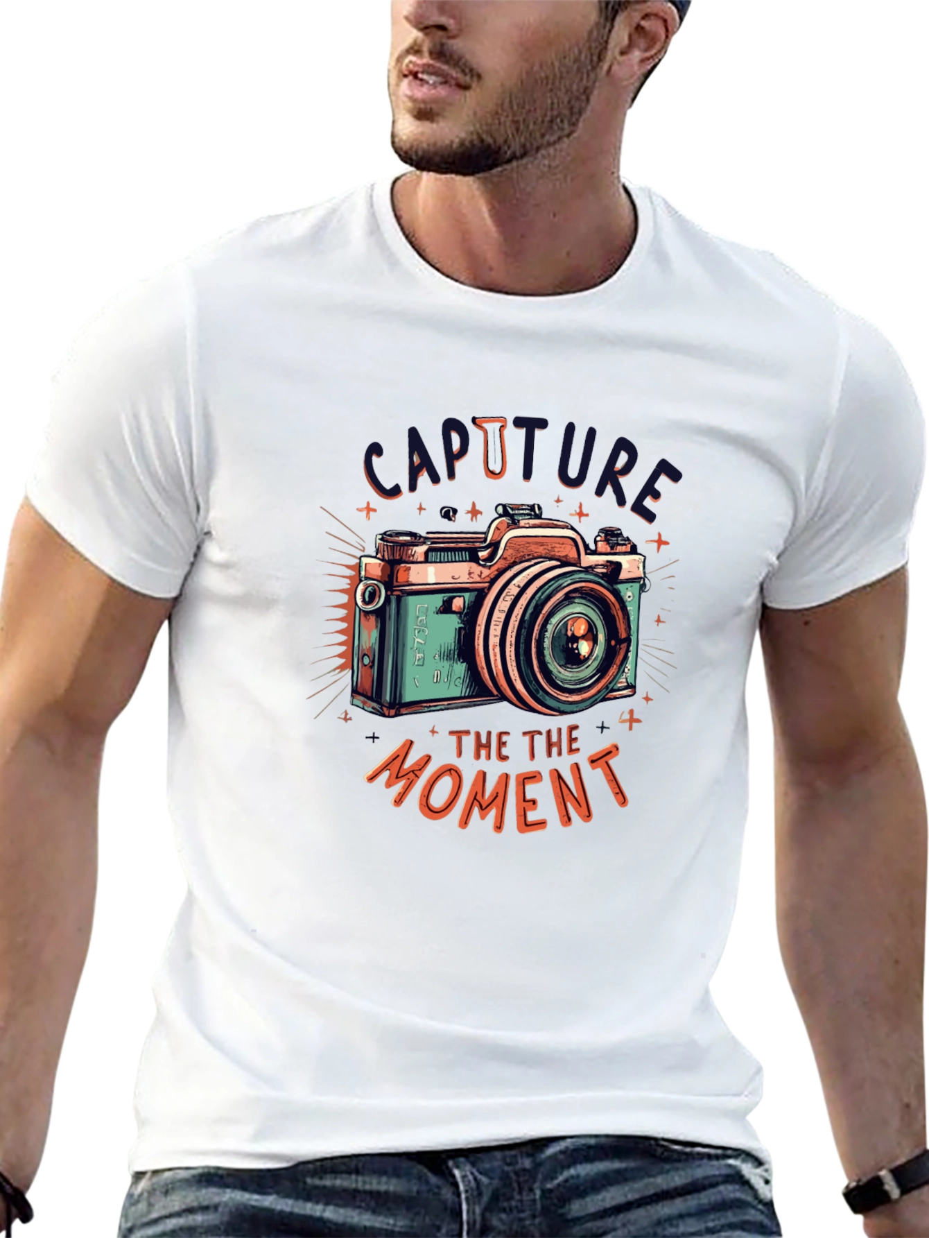 Retro Camera Graphic Tee - Capture the Moment
