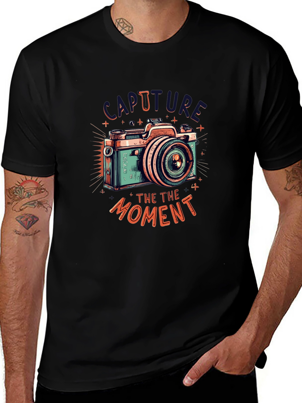 Retro Camera Graphic Tee - Capture the Moment
