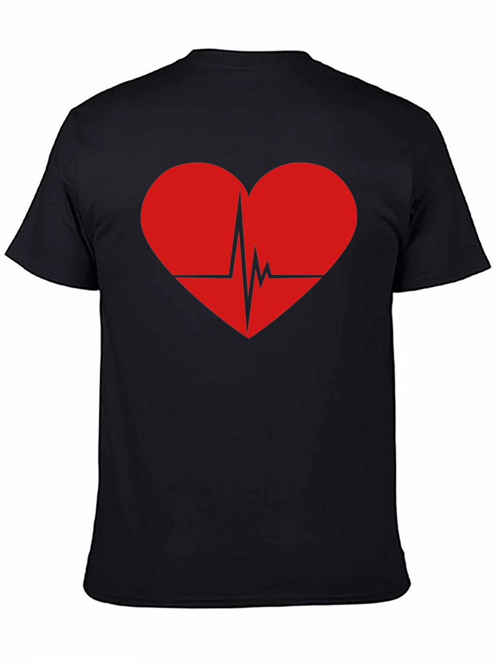Heartbeat Graphic Tee - Black