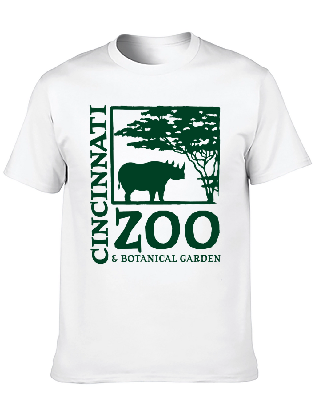 Cincinnati Zoo T-Shirt - Rhino & Botanical Garden Design