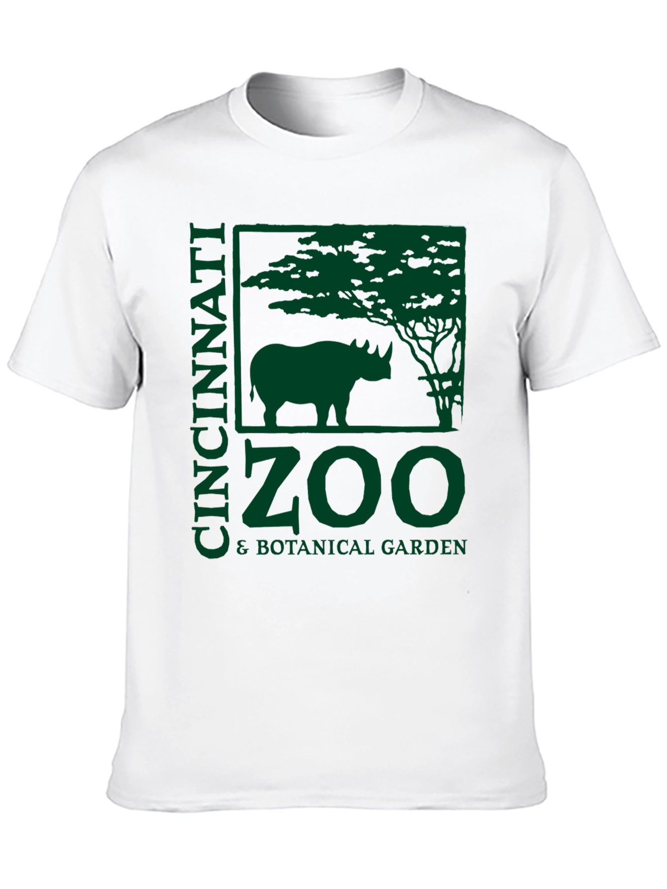 Cincinnati Zoo T-Shirt - Rhino & Botanical Garden Design