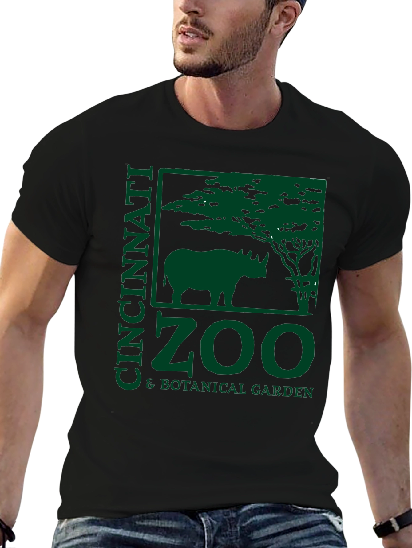 Cincinnati Zoo T-Shirt - Rhino & Botanical Garden Design