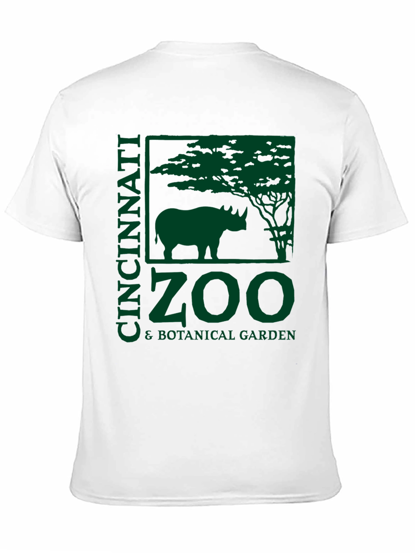 Cincinnati Zoo T-Shirt - Rhino & Botanical Garden Design