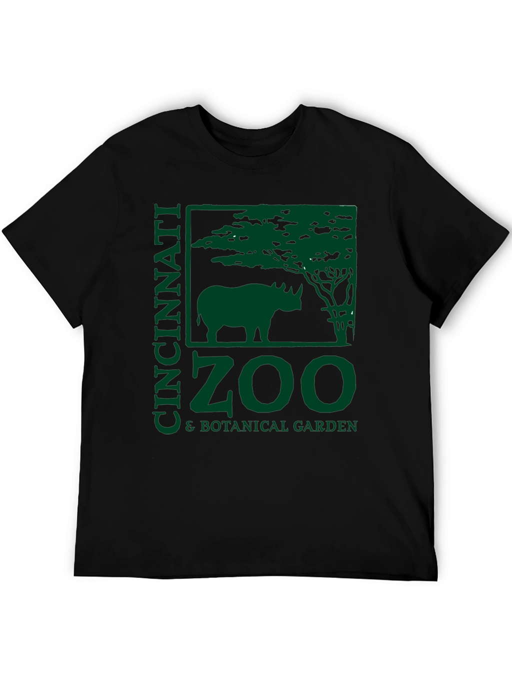 Cincinnati Zoo T-Shirt - Rhino & Botanical Garden Design
