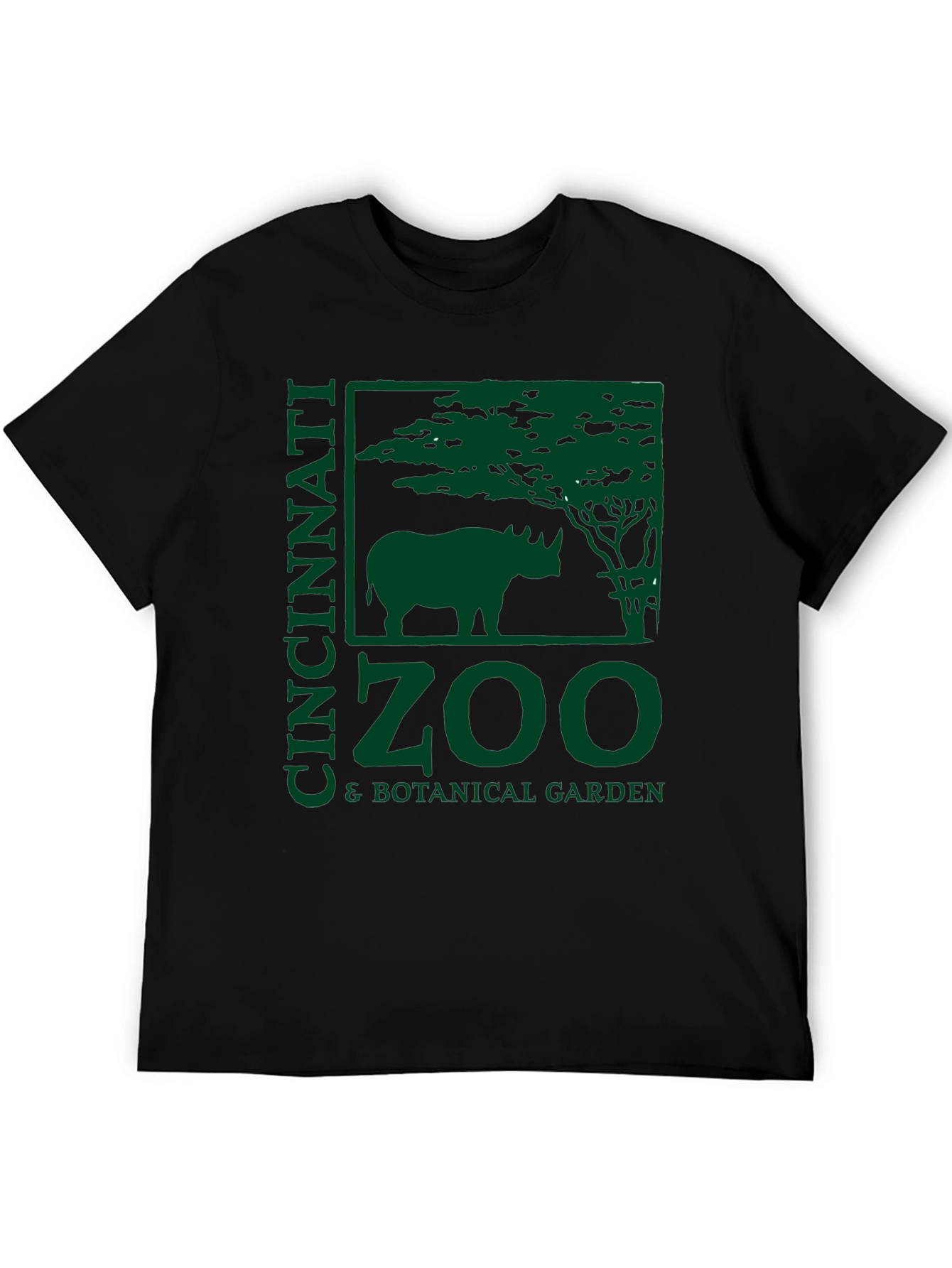 Cincinnati Zoo T-Shirt - Rhino & Botanical Garden Design