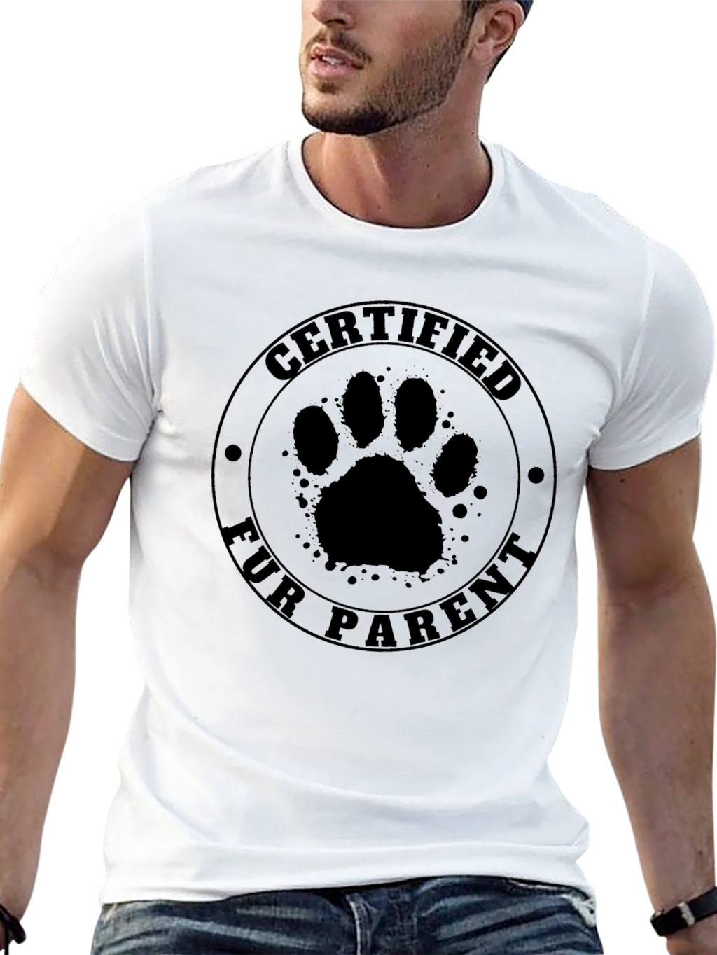 Certified Fur Parent T-Shirt - Pet Lover Gift