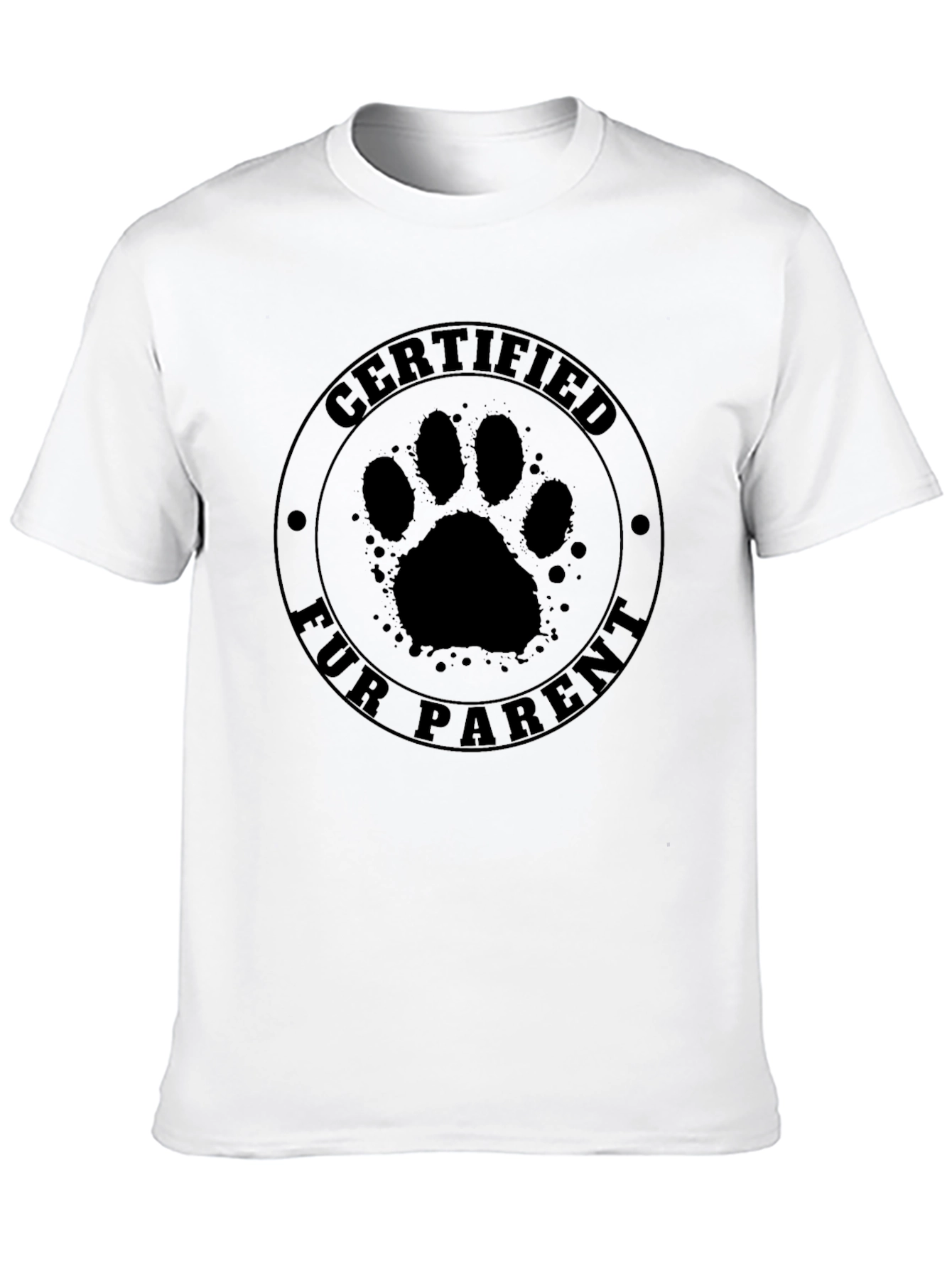Certified Fur Parent T-Shirt - Pet Lover Gift