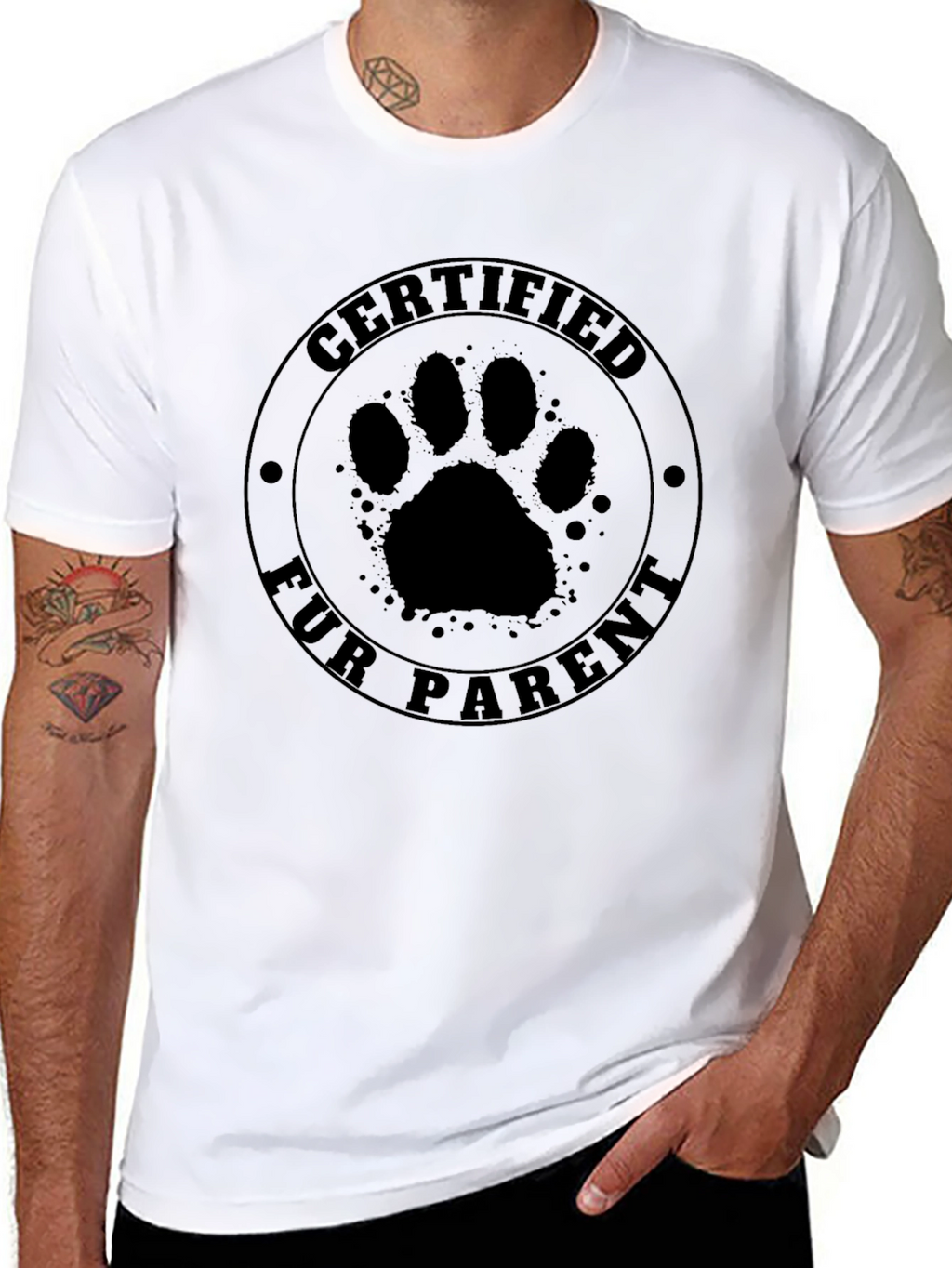 Certified Fur Parent T-Shirt - Pet Lover Gift