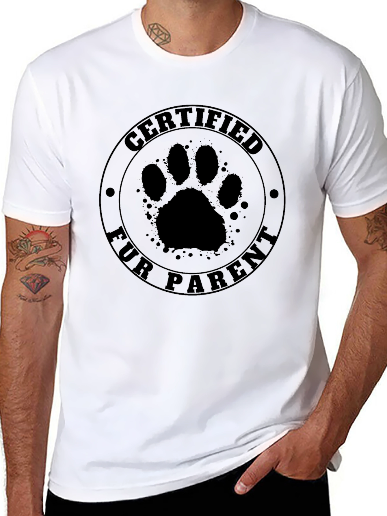 Certified Fur Parent T-Shirt - Pet Lover Gift