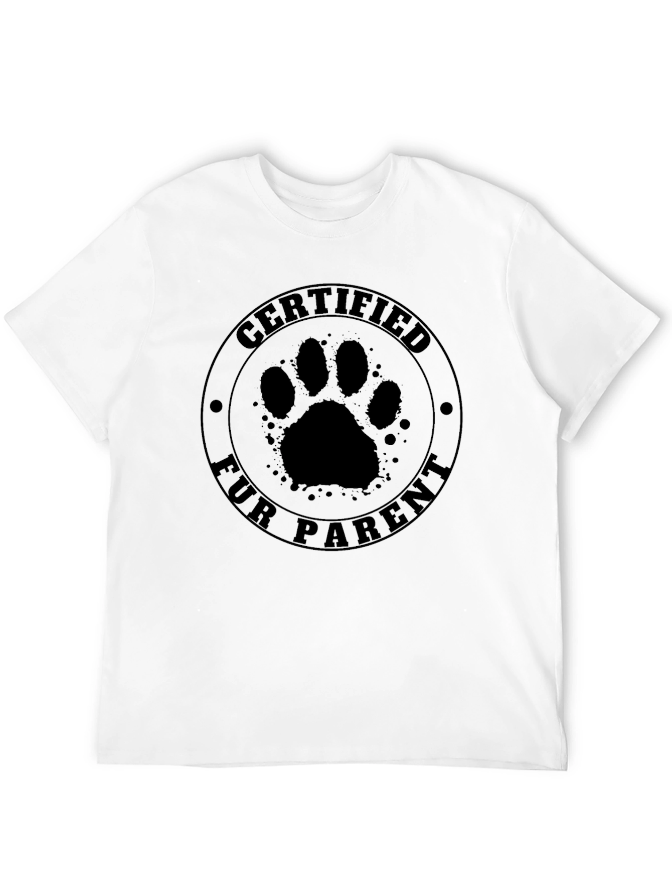 Certified Fur Parent T-Shirt - Pet Lover Gift