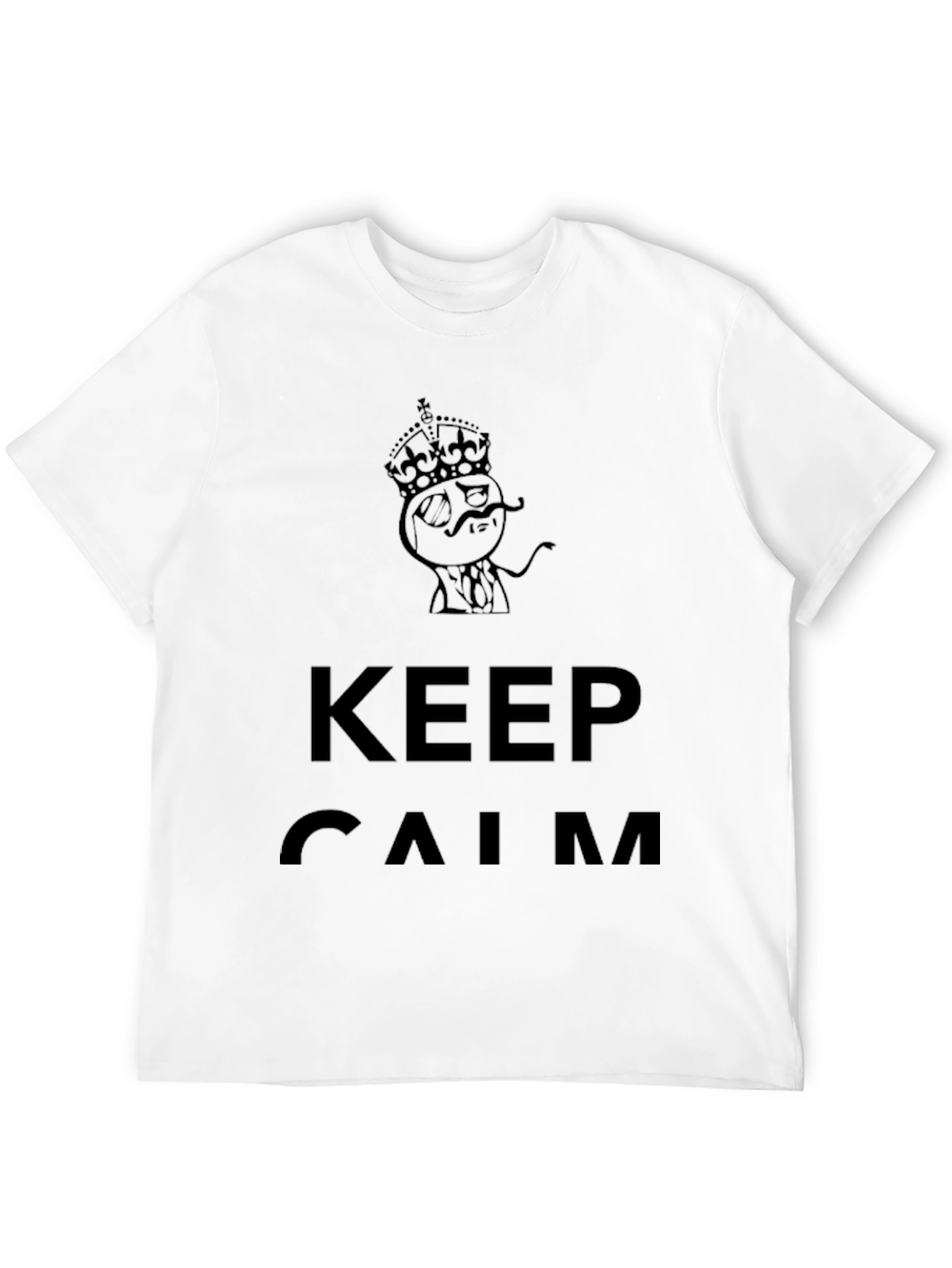 Keep Calm Black Graphic T-Shirt