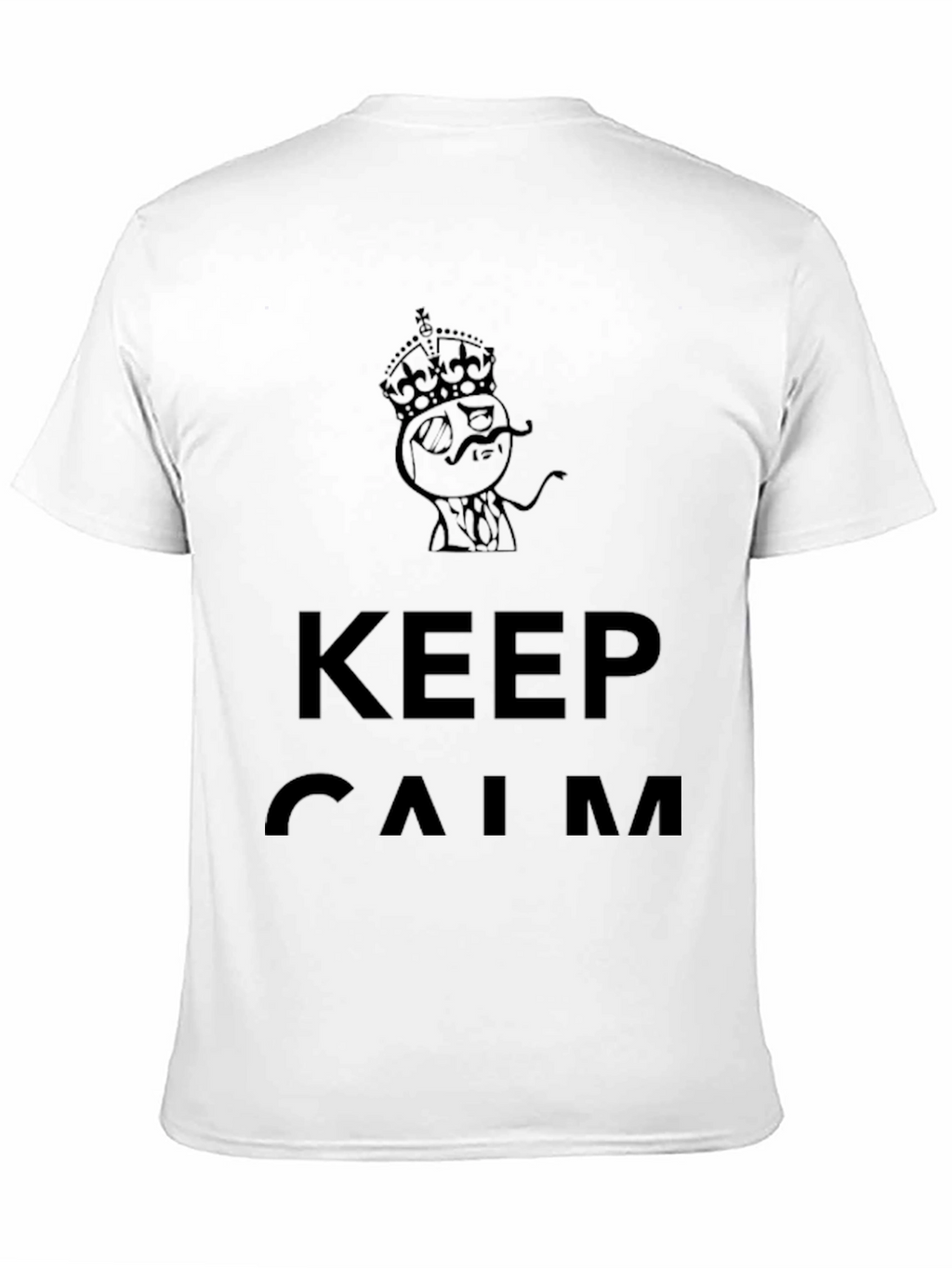 Keep Calm Black Graphic T-Shirt