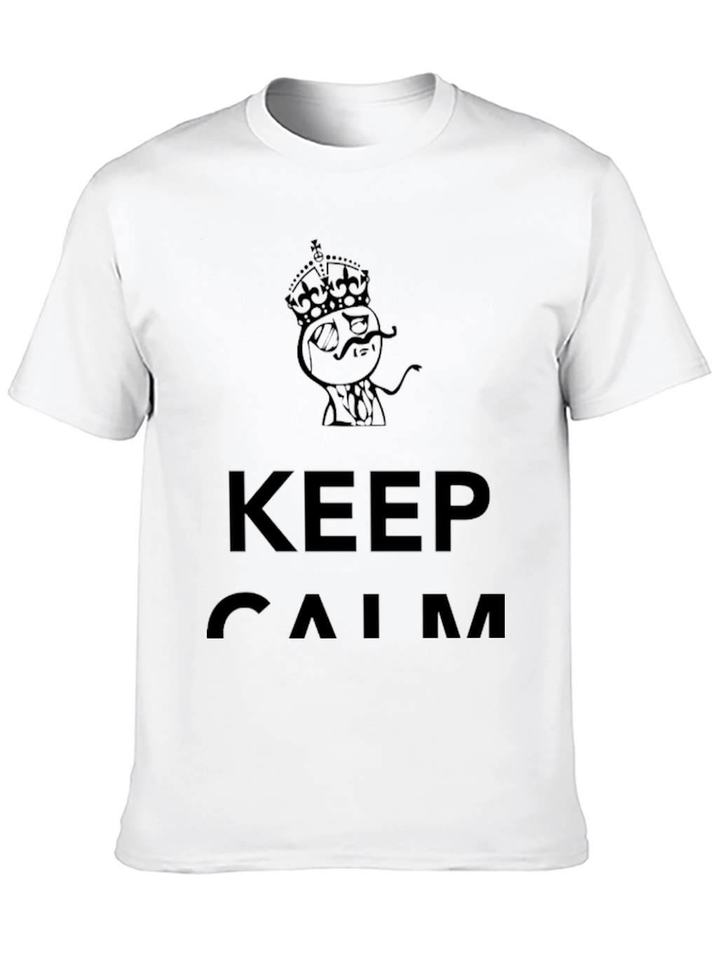 Keep Calm Black Graphic T-Shirt