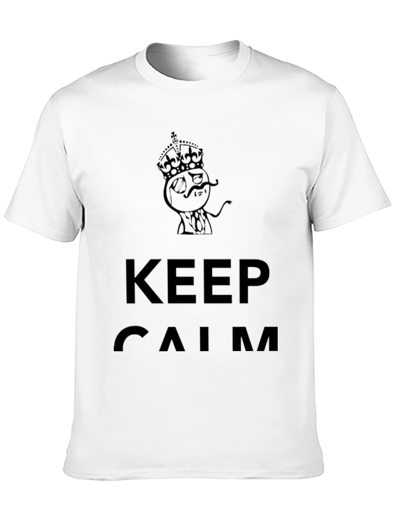Keep Calm Black Graphic T-Shirt
