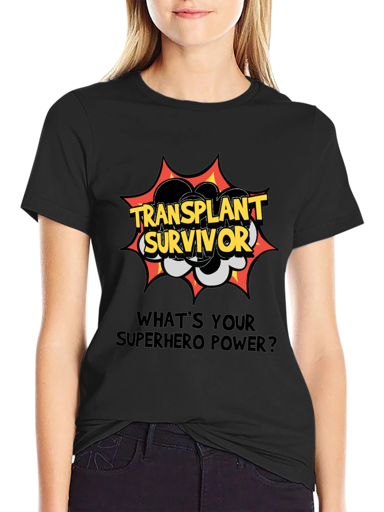 Transplant Survivor Superhero Power T-Shirt
