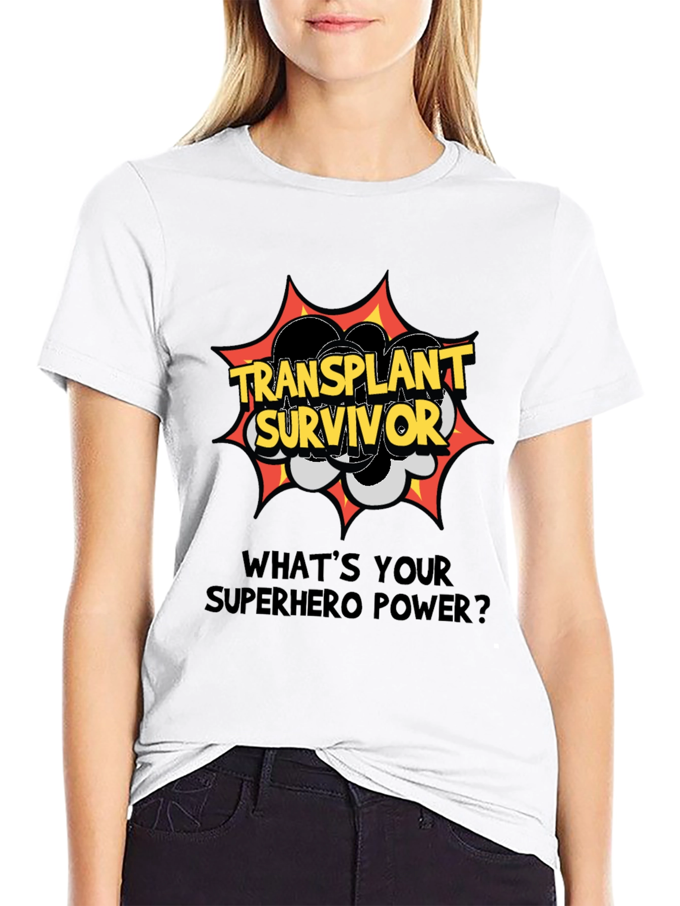 Transplant Survivor Superhero Power T-Shirt