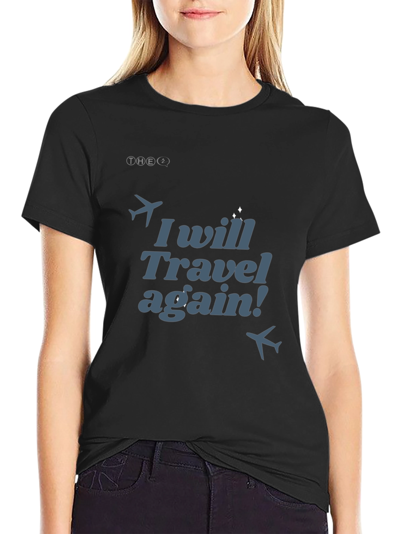 Travel Again Graphic T-Shirt - Mens Black Tee