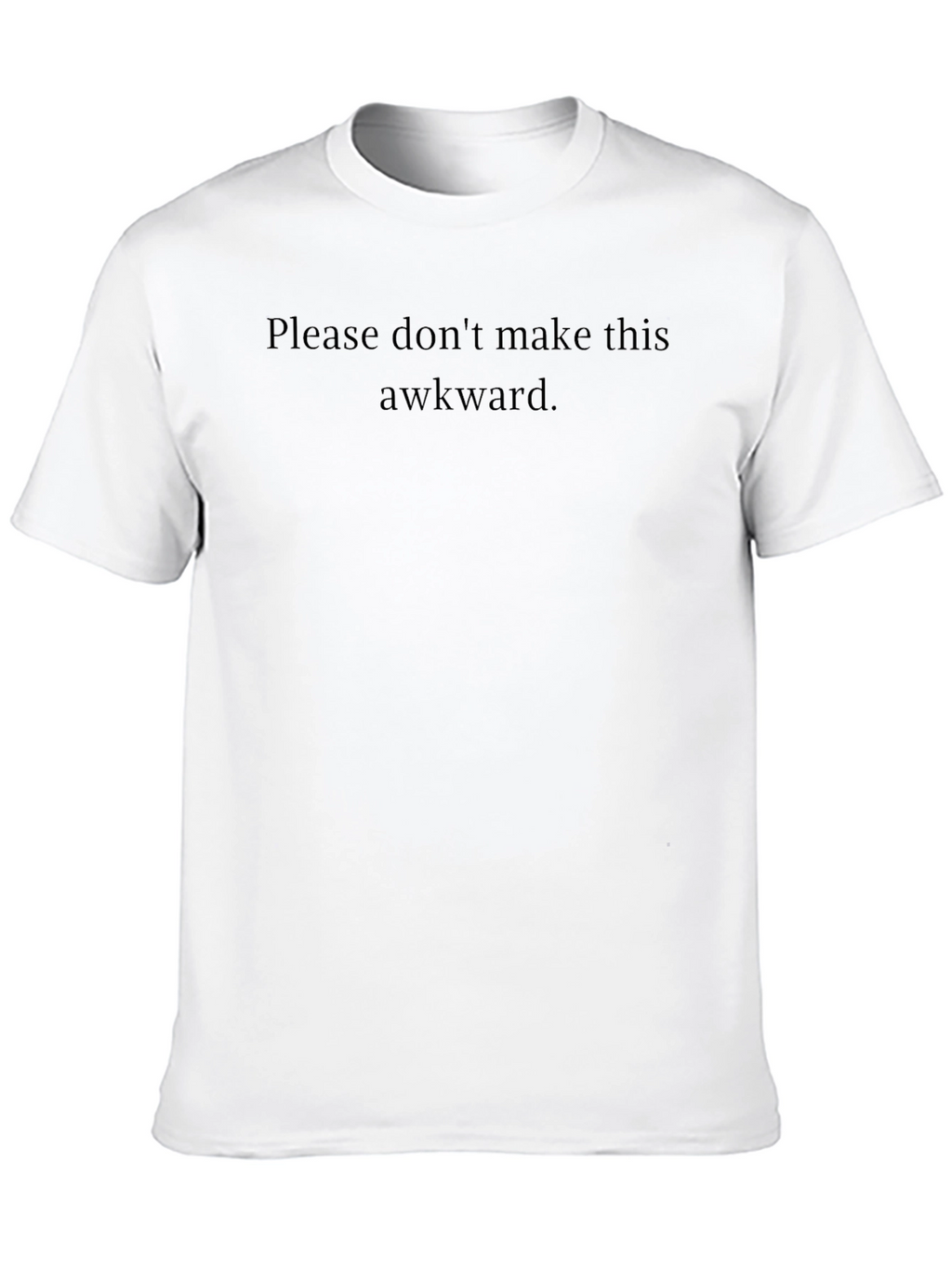 Awkward Statement Tee - Soft Black Crew Neck