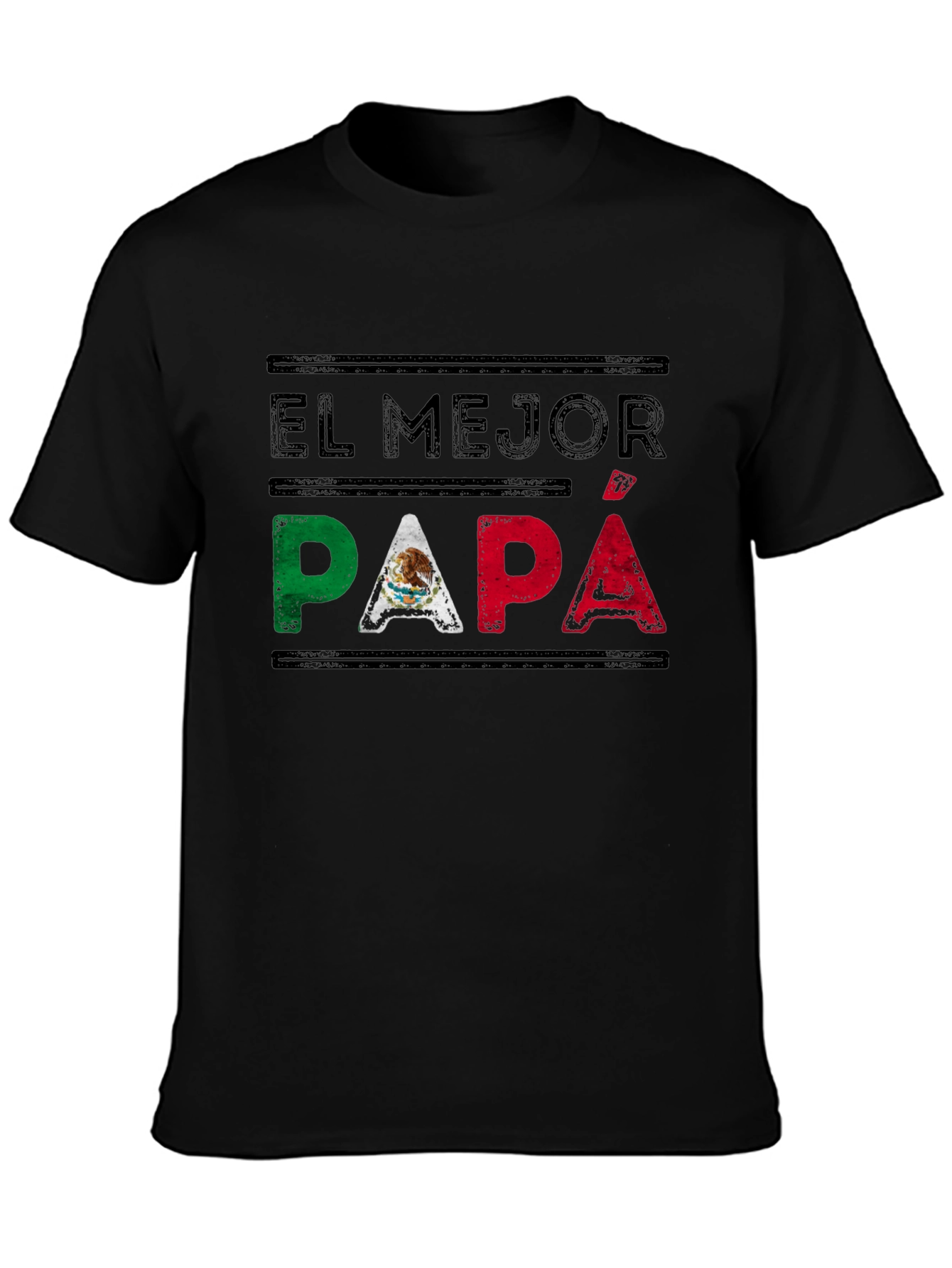 El Mejor Papa T-Shirt - Mexican Flag Fathers Day Tee