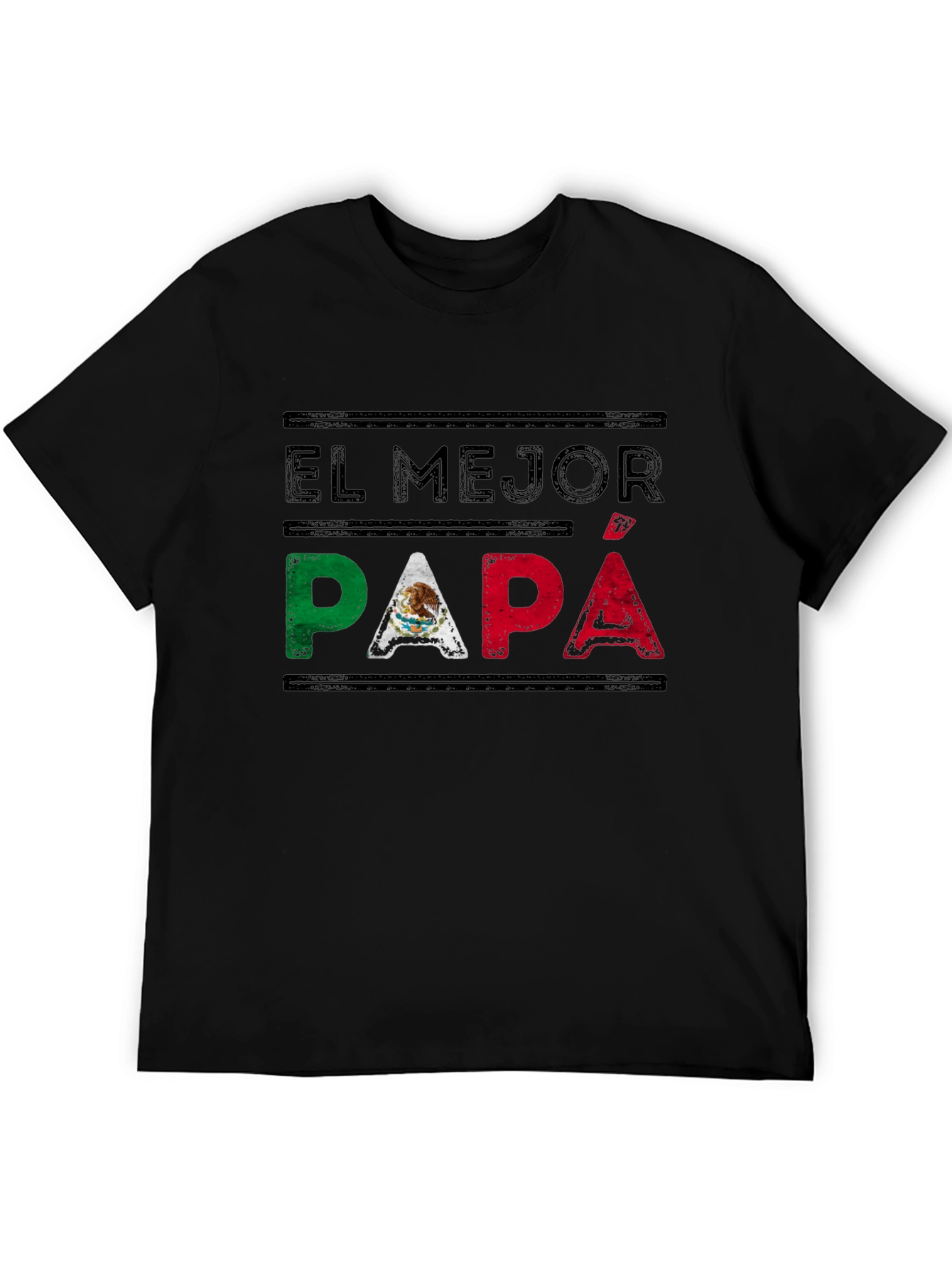El Mejor Papa T-Shirt - Mexican Flag Fathers Day Tee