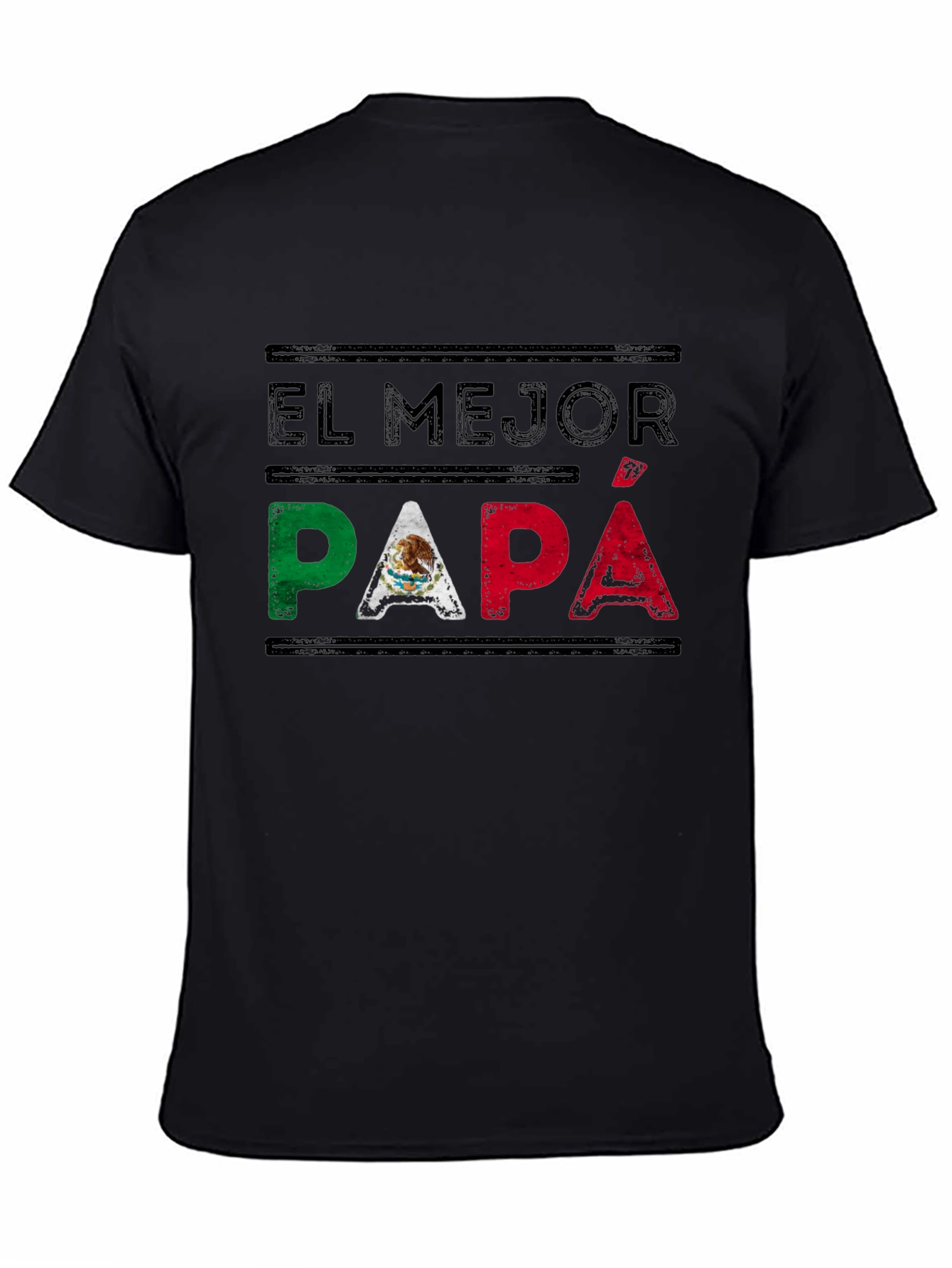 El Mejor Papa T-Shirt - Mexican Flag Fathers Day Tee