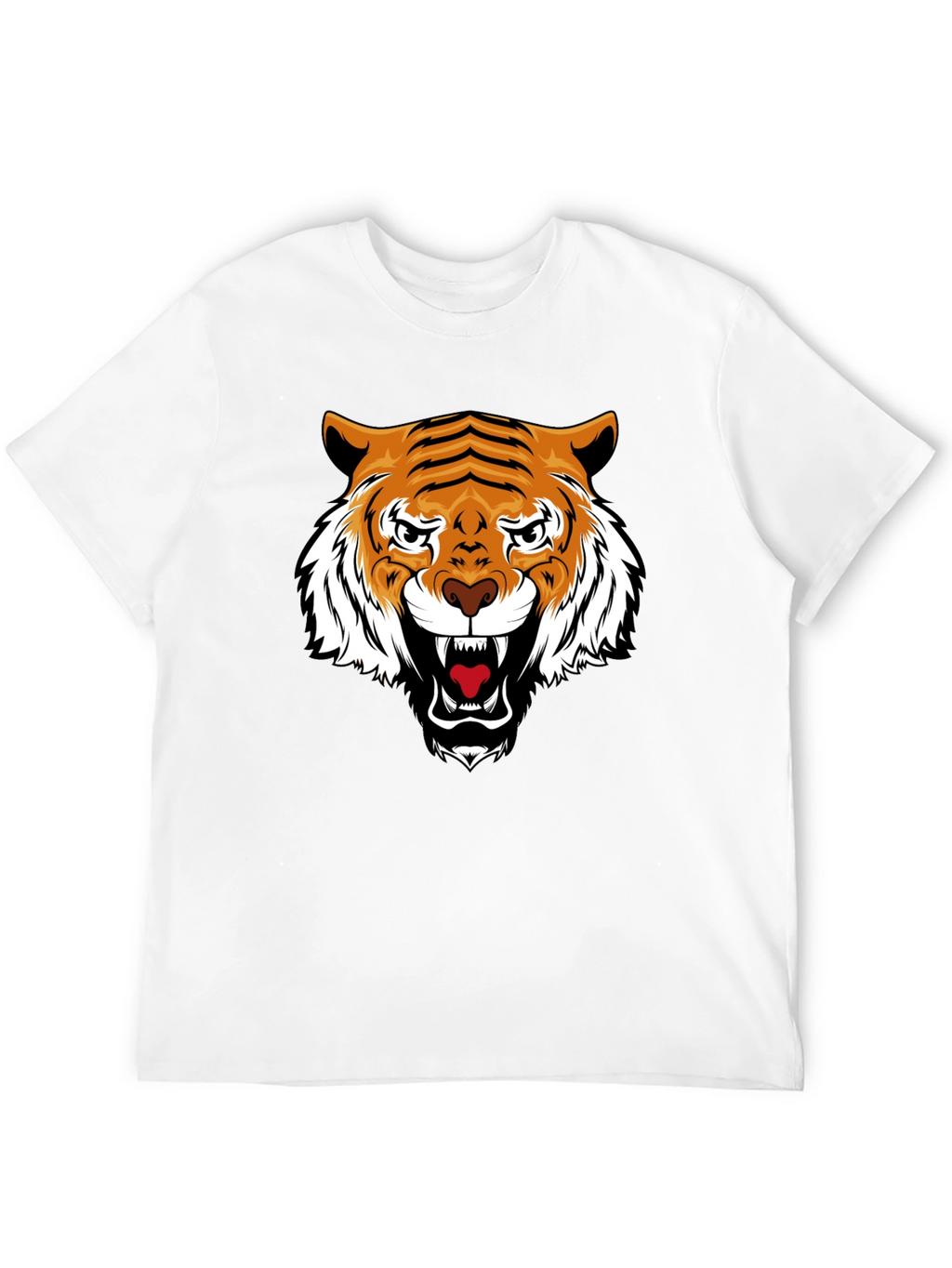 Tiger Graphic Black Tee - Fierce Style