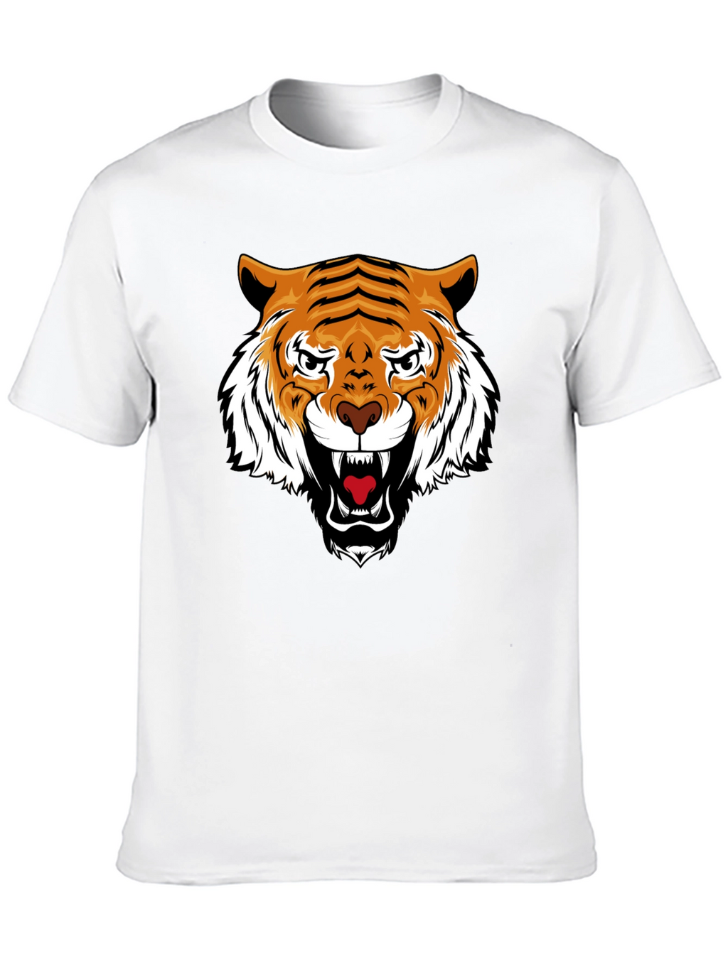 Tiger Graphic Black Tee - Fierce Style