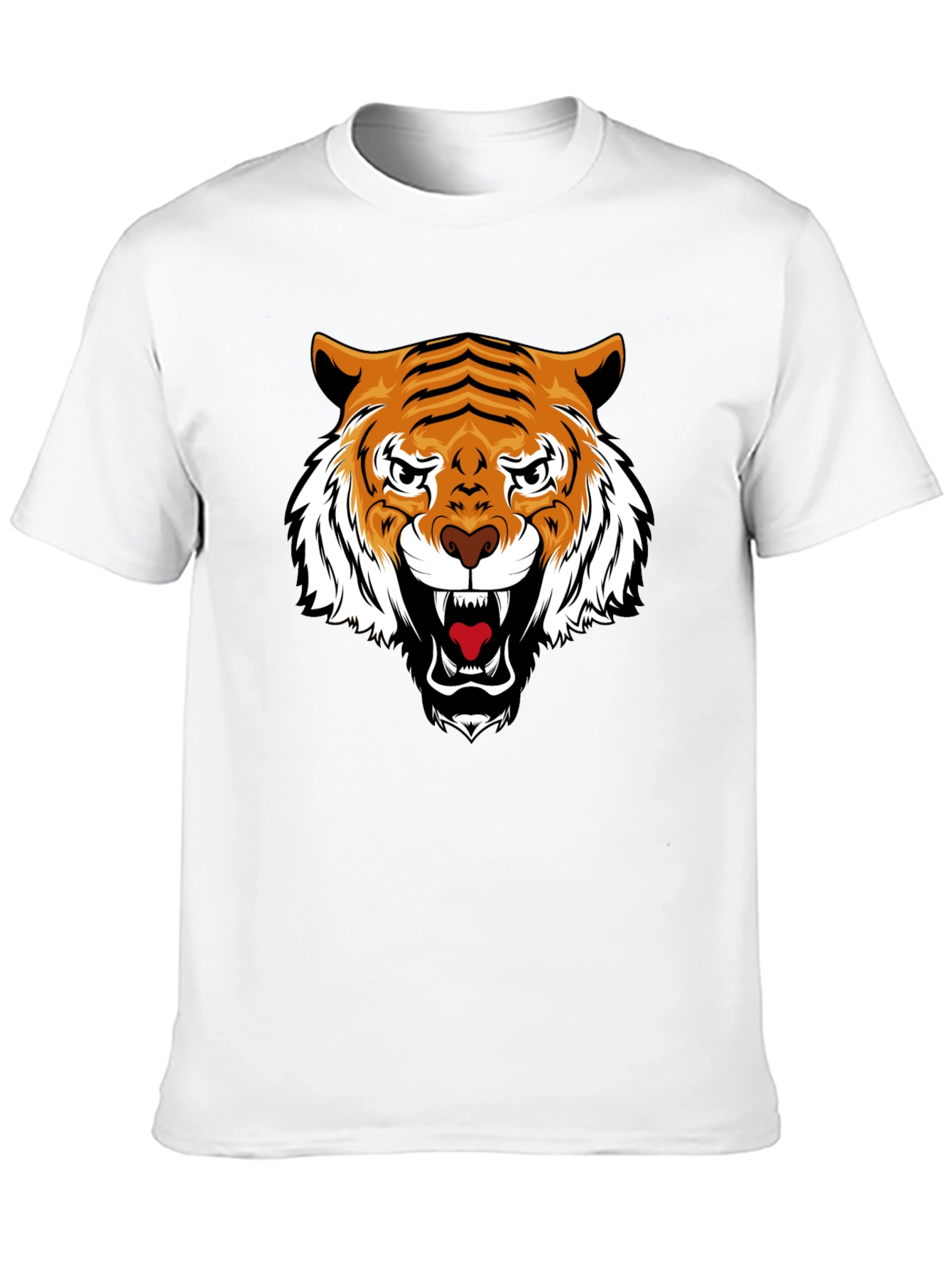 Tiger Graphic Black Tee - Fierce Style