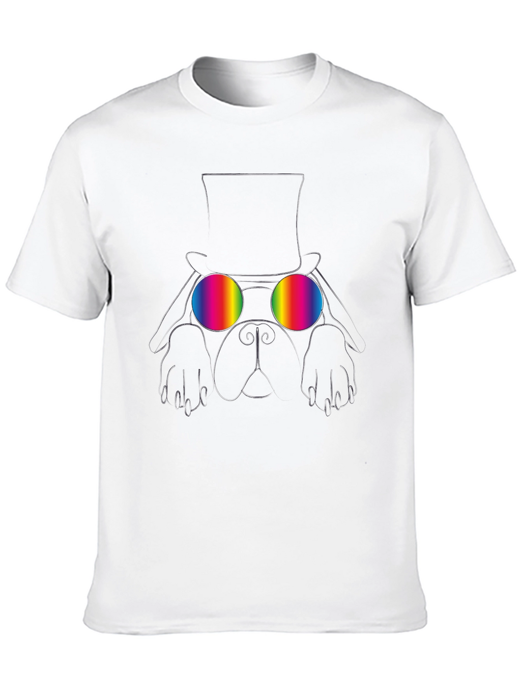 Rainbow Glasses Graphic Tee