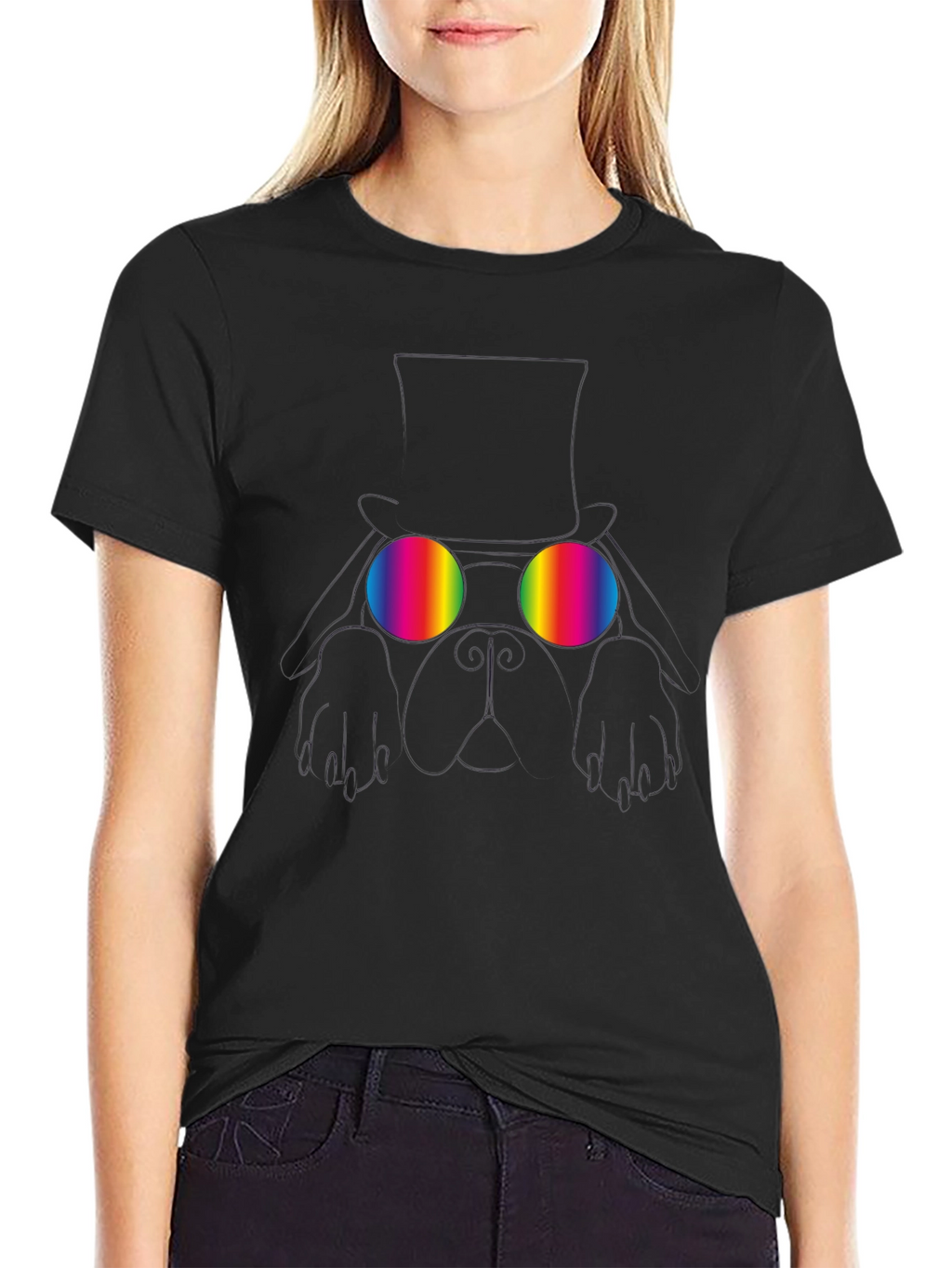 Rainbow Glasses Graphic Tee