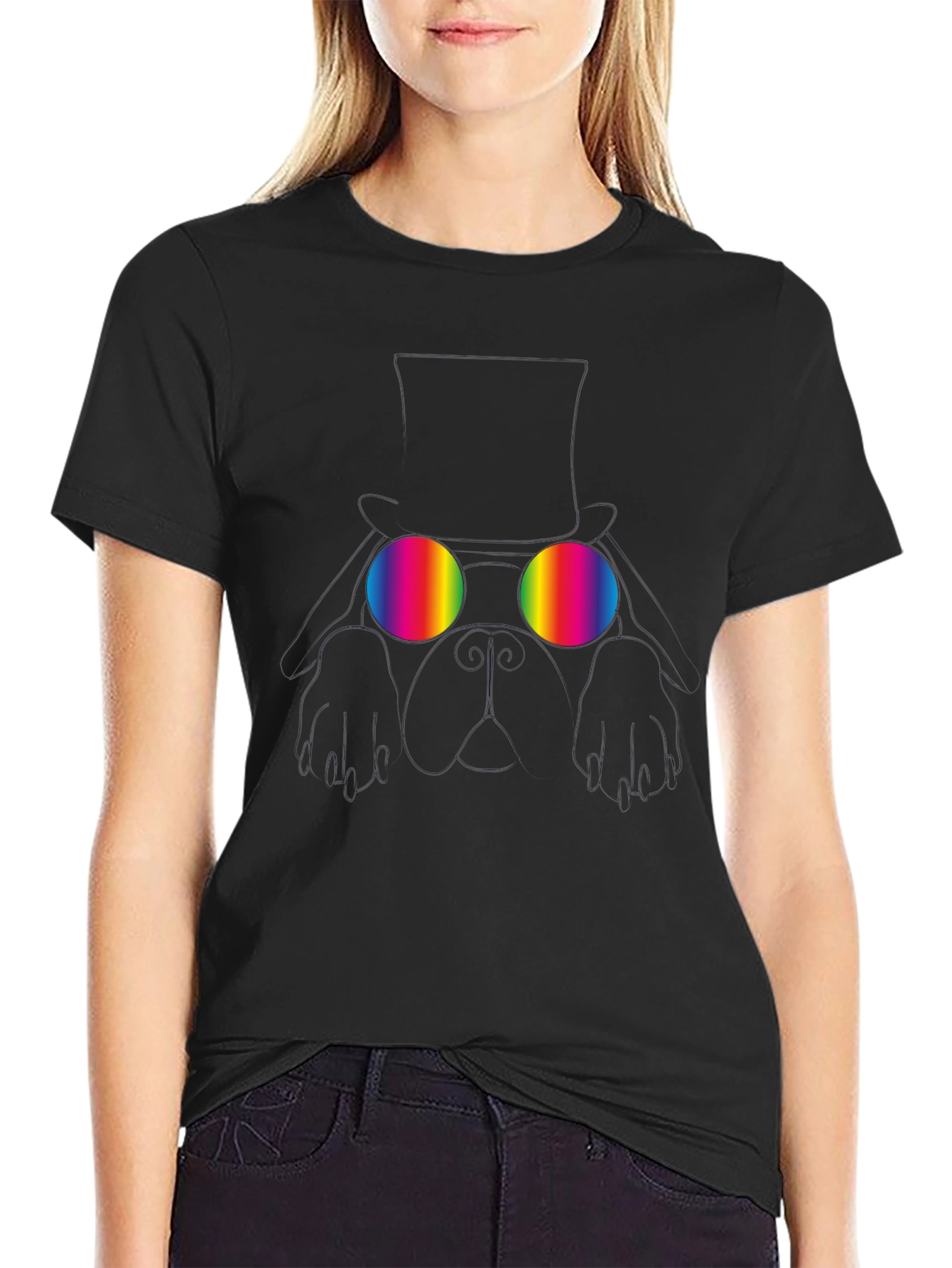 Rainbow Glasses Graphic Tee