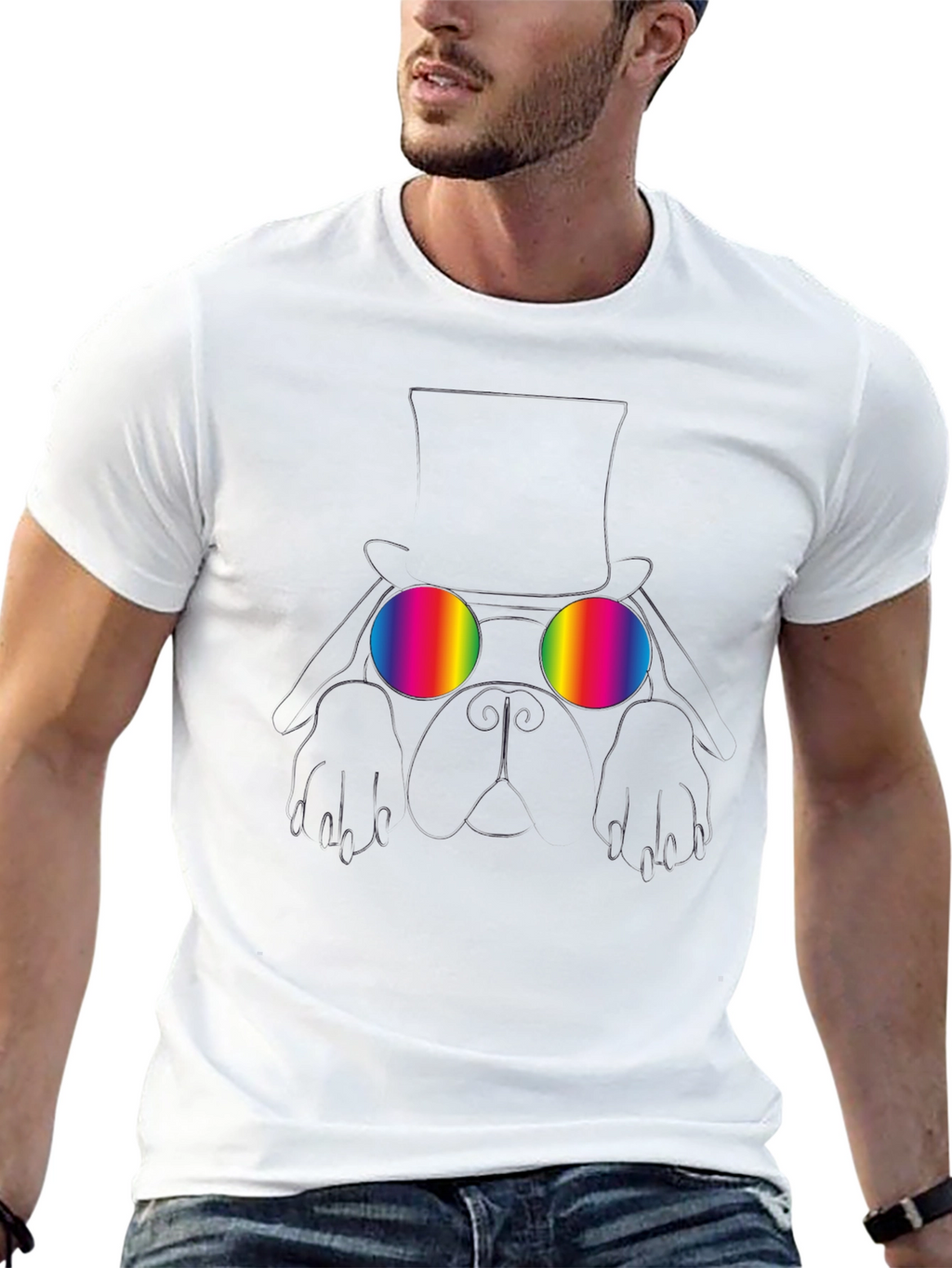Rainbow Glasses Graphic Tee
