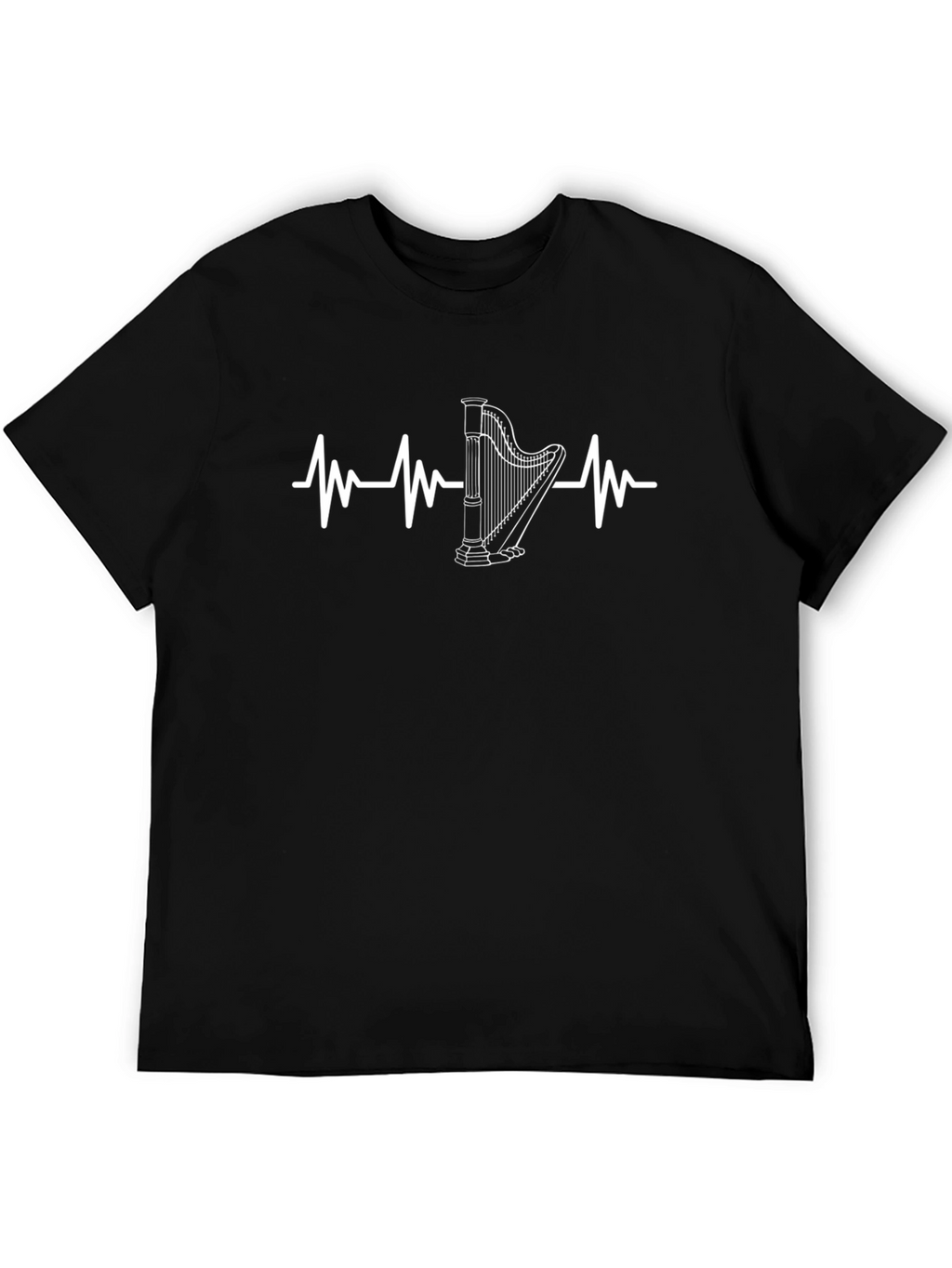 Harp Heartbeat T-Shirt - Music Lover Tee