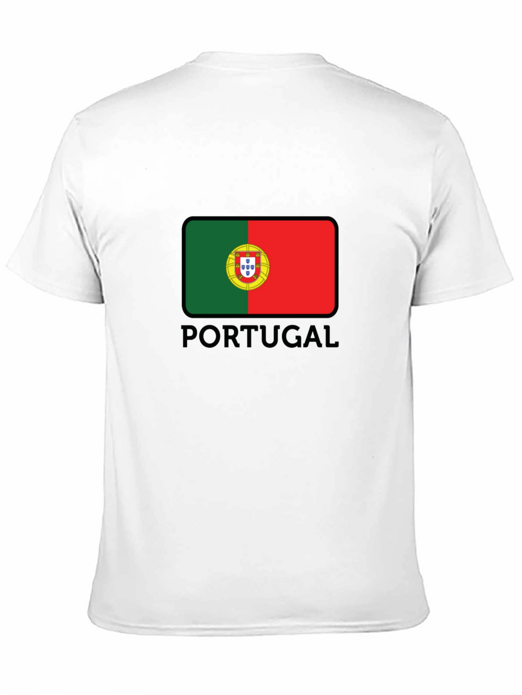 Portugal Flag T-Shirt - Mens Black Graphic Tee