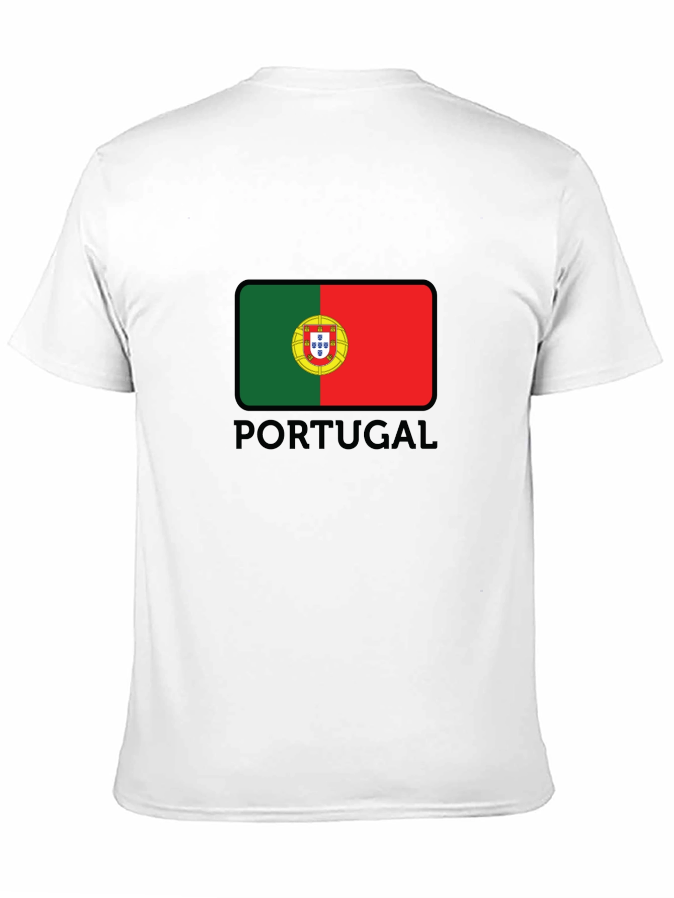 Portugal Flag T-Shirt - Mens Black Graphic Tee