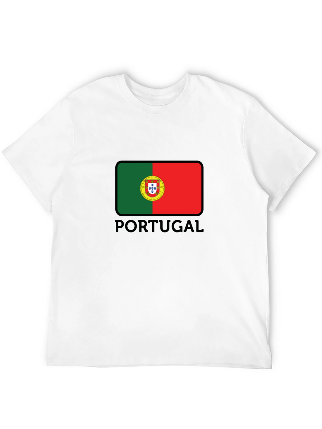 Portugal Flag T-Shirt - Mens Black Graphic Tee