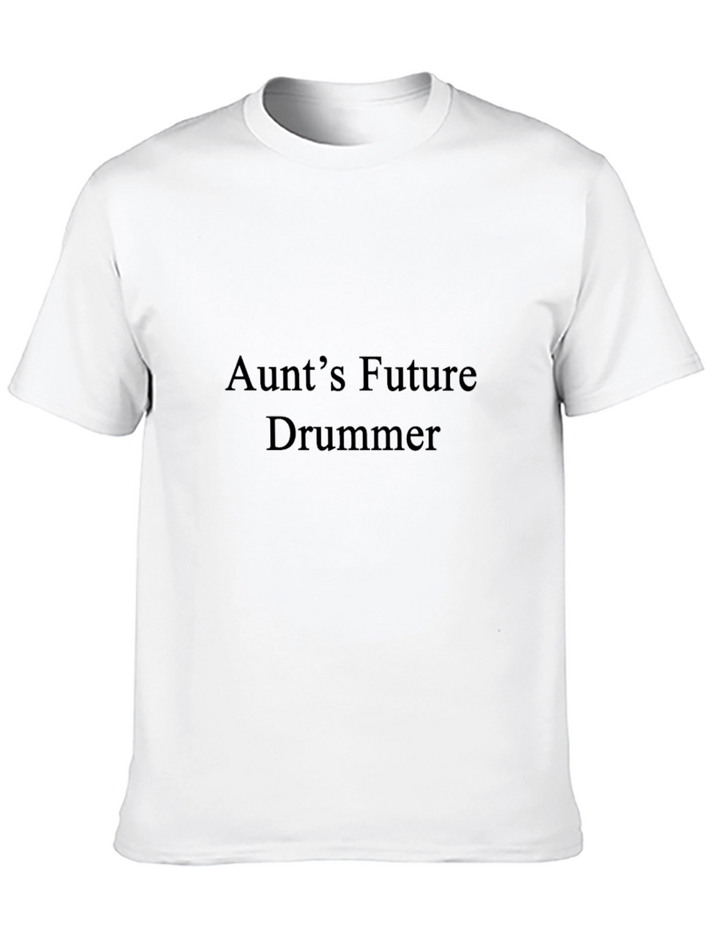 Aunts Future Drummer Black T-Shirt