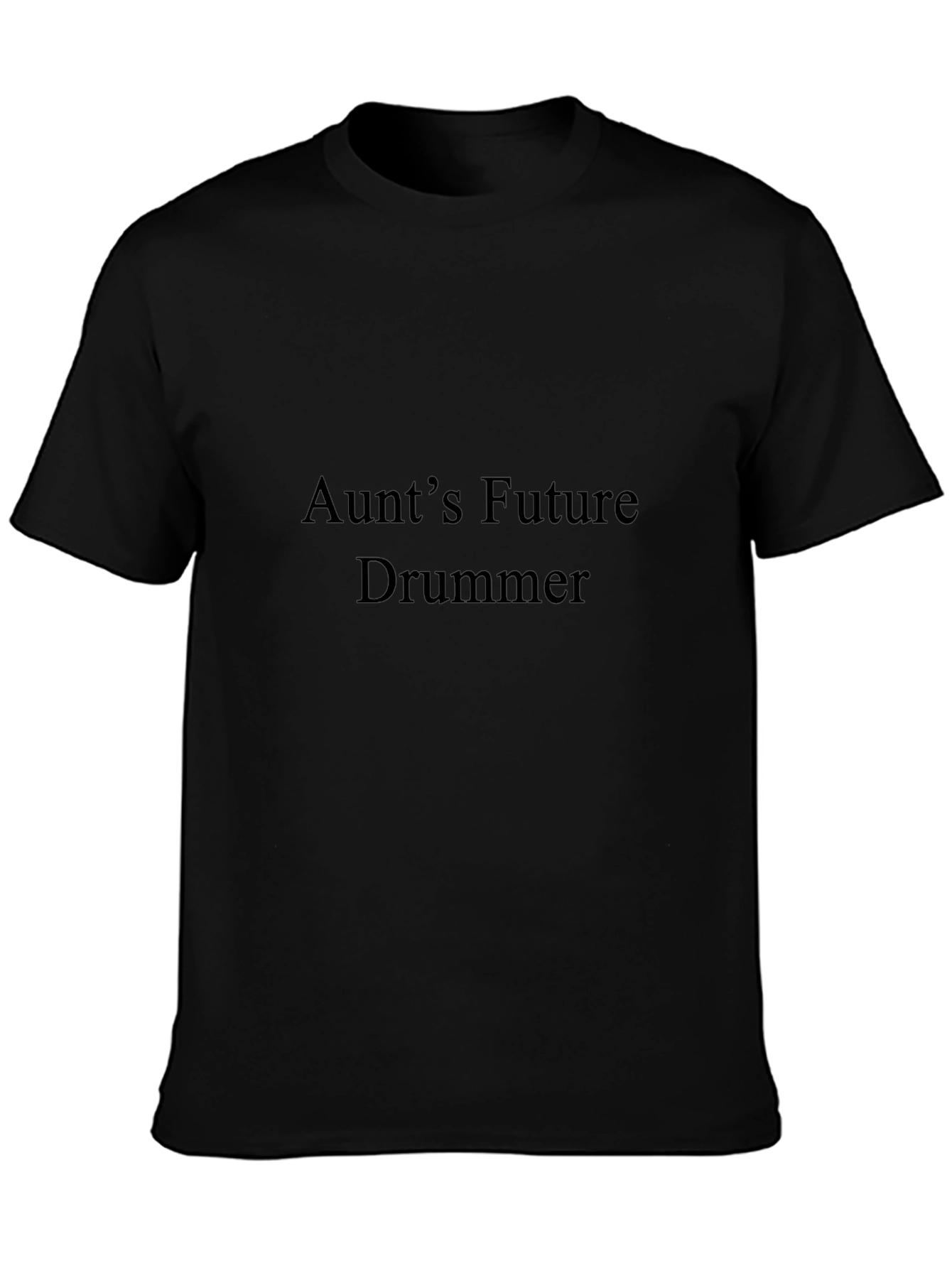 Aunts Future Drummer Black T-Shirt
